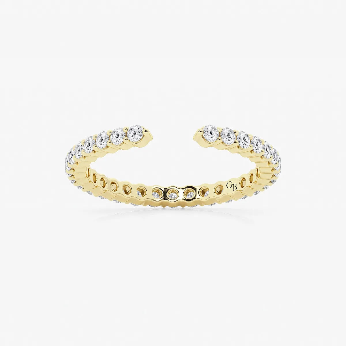 Nestoria Round Lab-Grown Diamond Prong Set Nesting Wedding Band