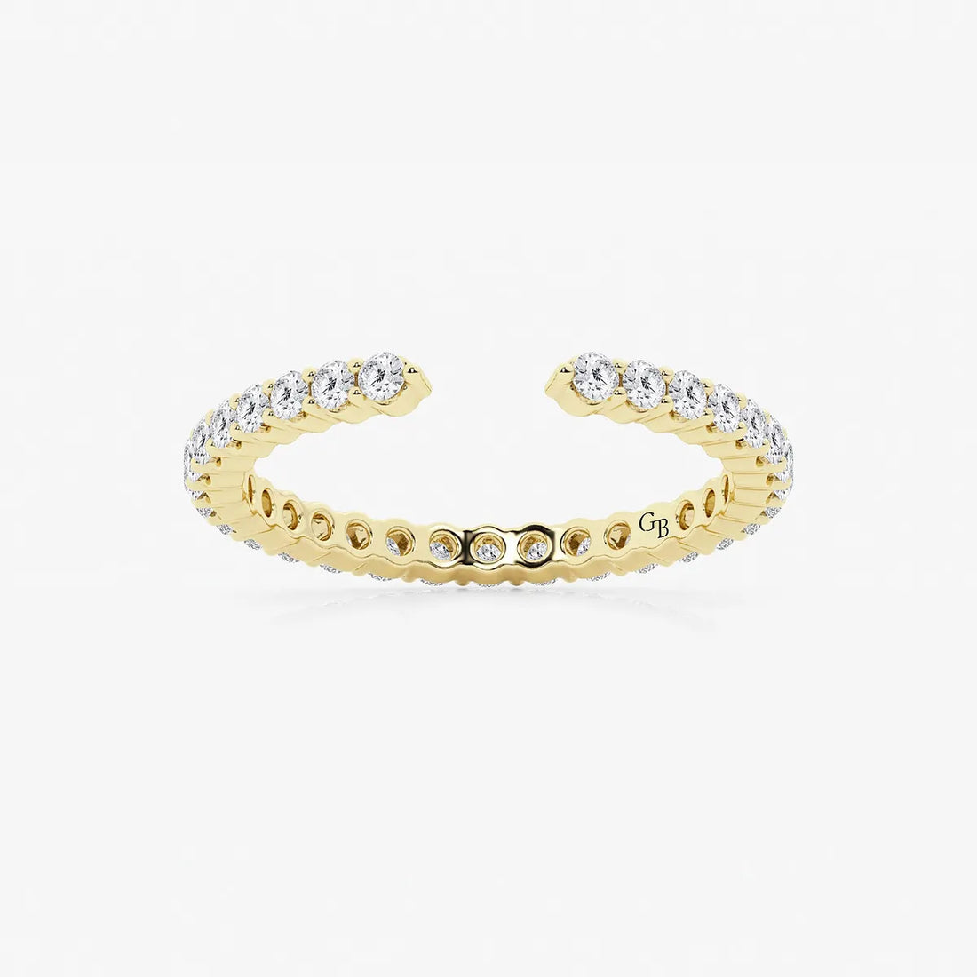 Nestoria Round Lab-Grown Diamond Prong Set Nesting Wedding Band