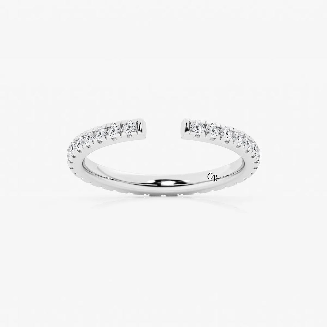Névelle Round Lab-Grown Diamond French Pavé Nesting Wedding Band