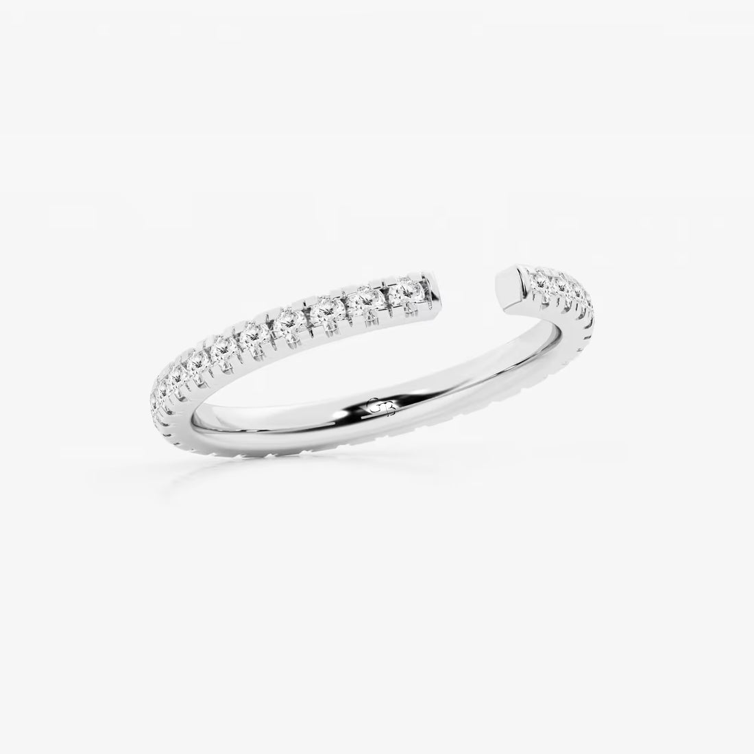 Névelle Round Lab-Grown Diamond French Pavé Nesting Wedding Band