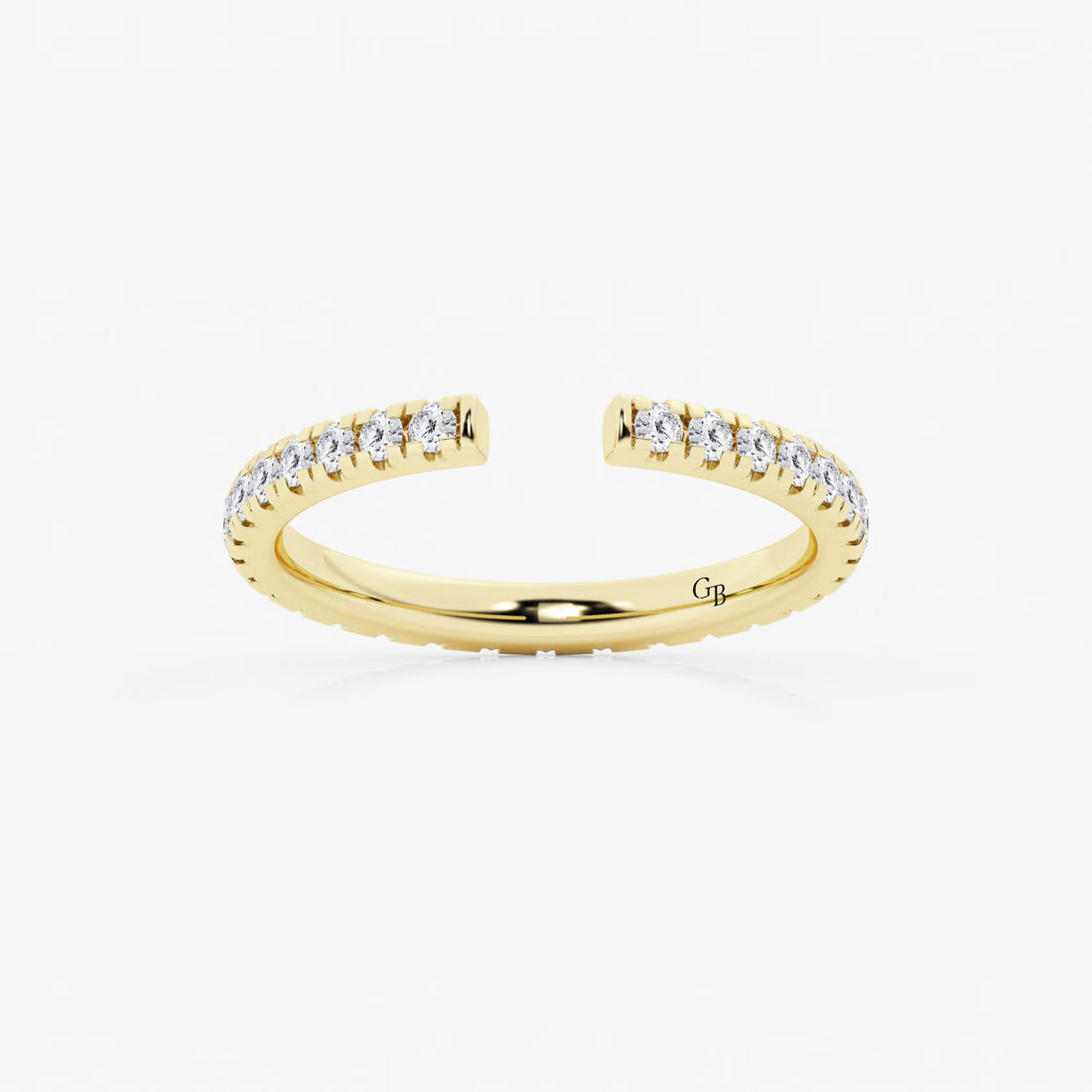 Névelle Round Lab-Grown Diamond French Pavé Nesting Wedding Band