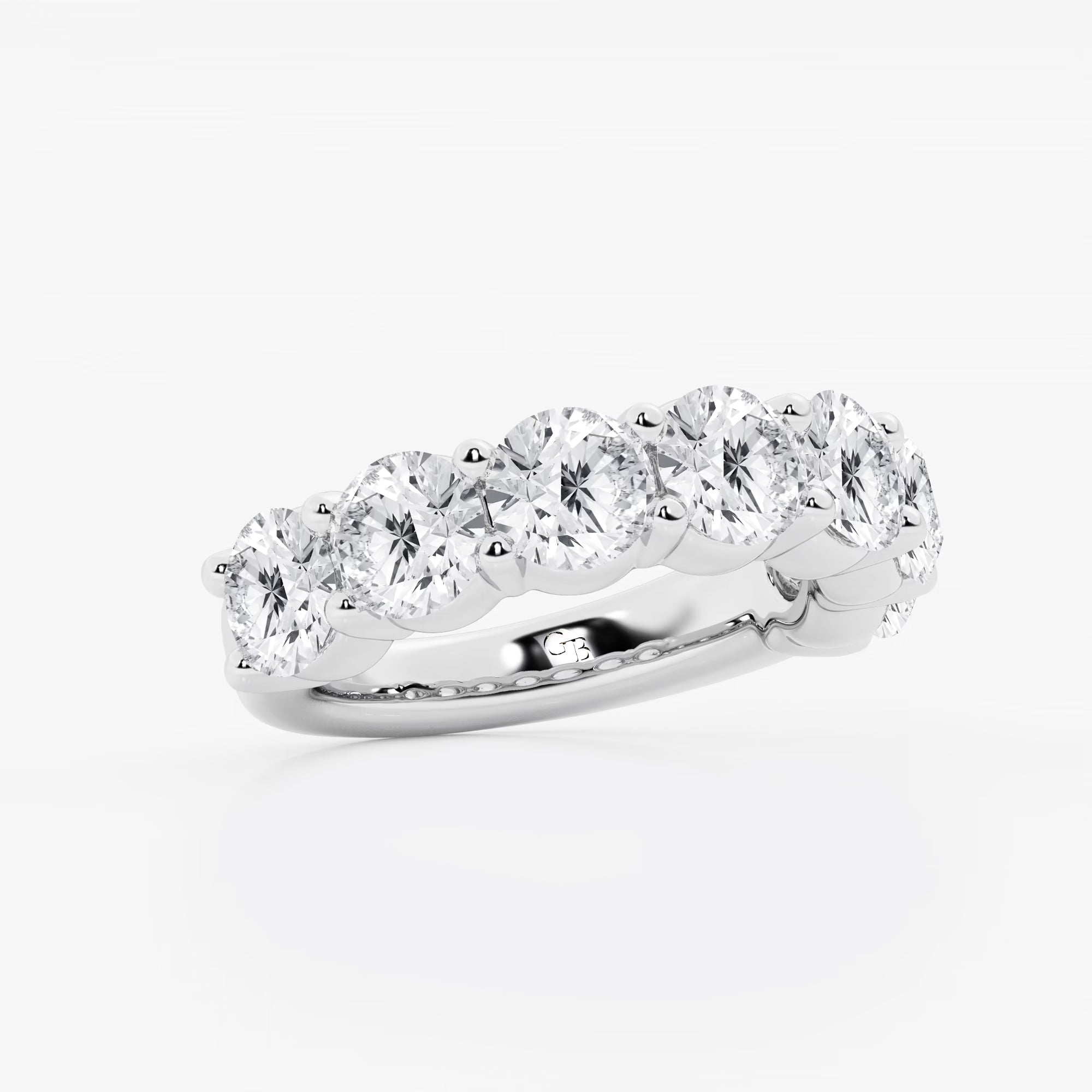 Eterna Harmony Round Lab-Grown Diamond Seven-Stone Shared Prong Anniversary Band