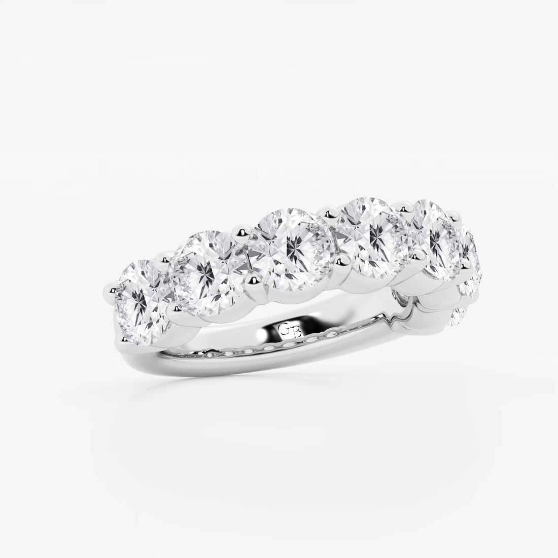 Eterna Harmony Round Lab-Grown Diamond Seven-Stone Shared Prong Anniversary Band