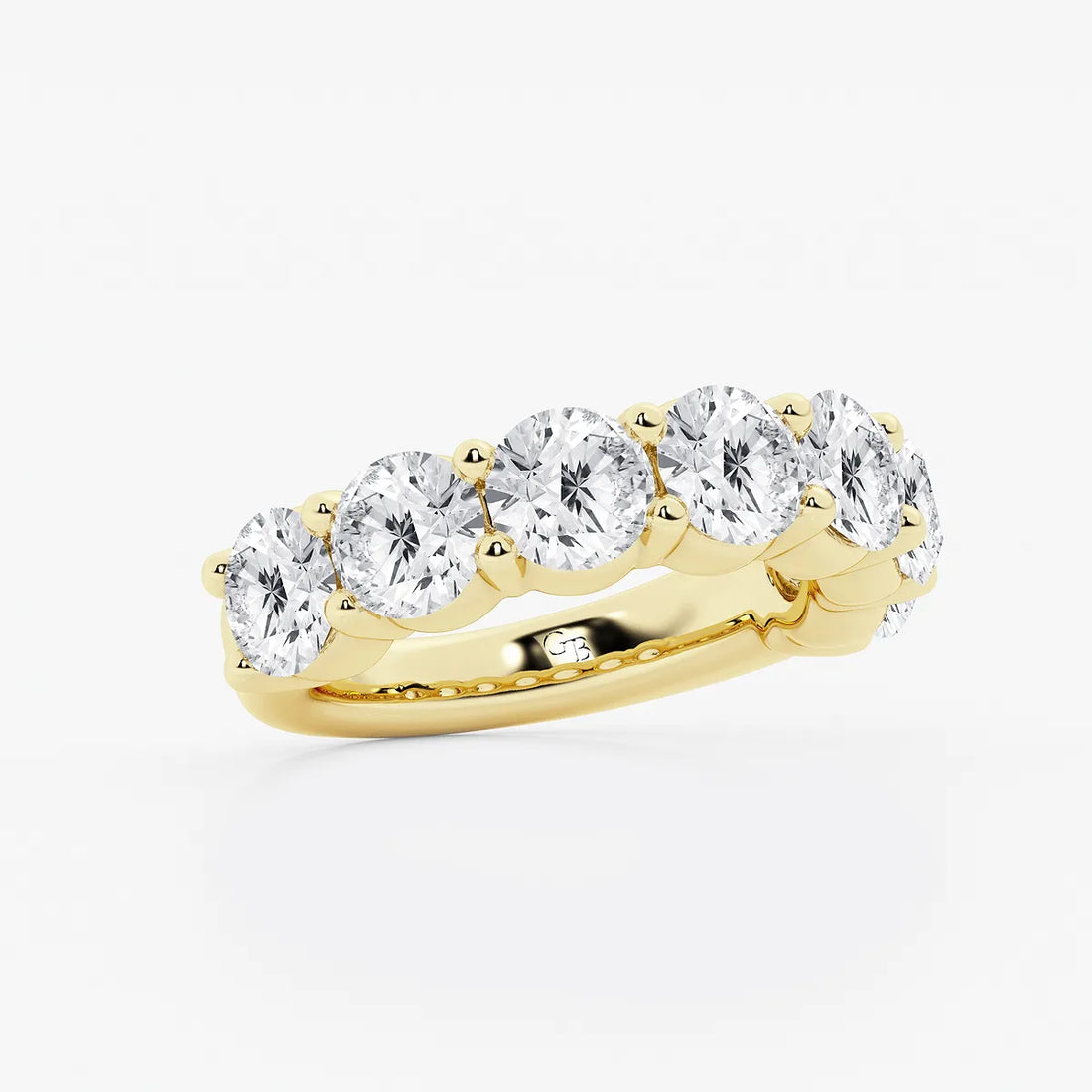 Eterna Harmony Round Lab-Grown Diamond Seven-Stone Shared Prong Anniversary Band