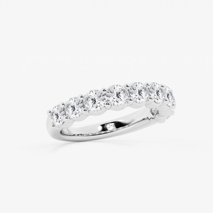 Decora Luxe Round Lab-Grown Diamond Nine-Stone Shared Prong Anniversary Band