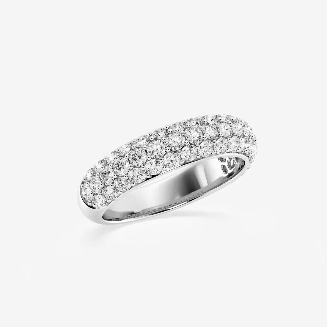 Doméra Luxe Round Lab-Grown Diamond Domed Wedding Band