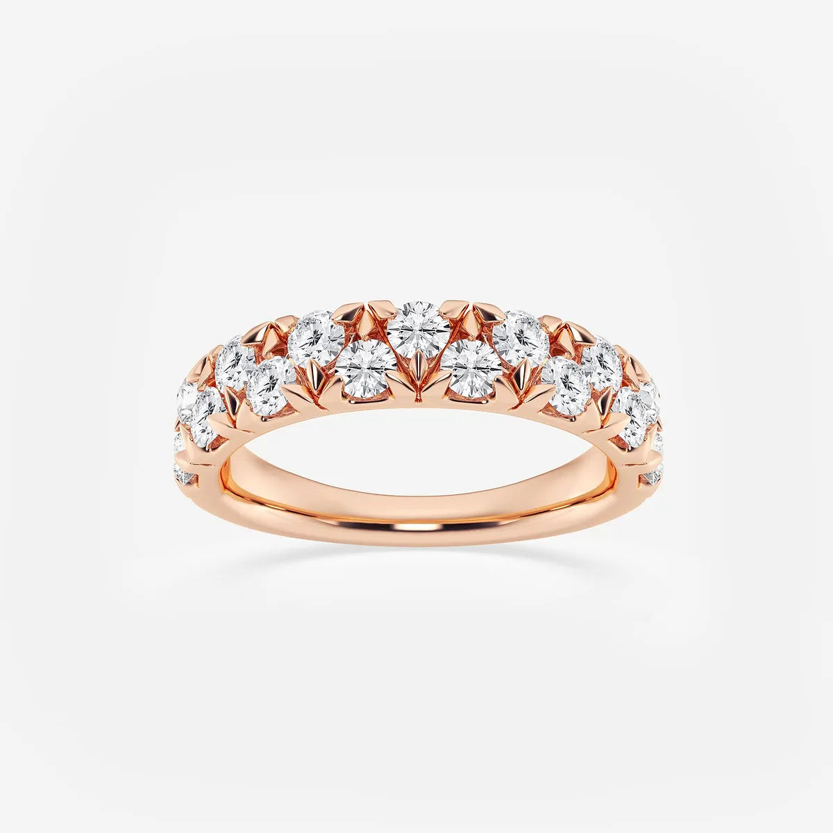 Alterna Luxe Round Lab-Grown Diamond Alternating Wedding Band