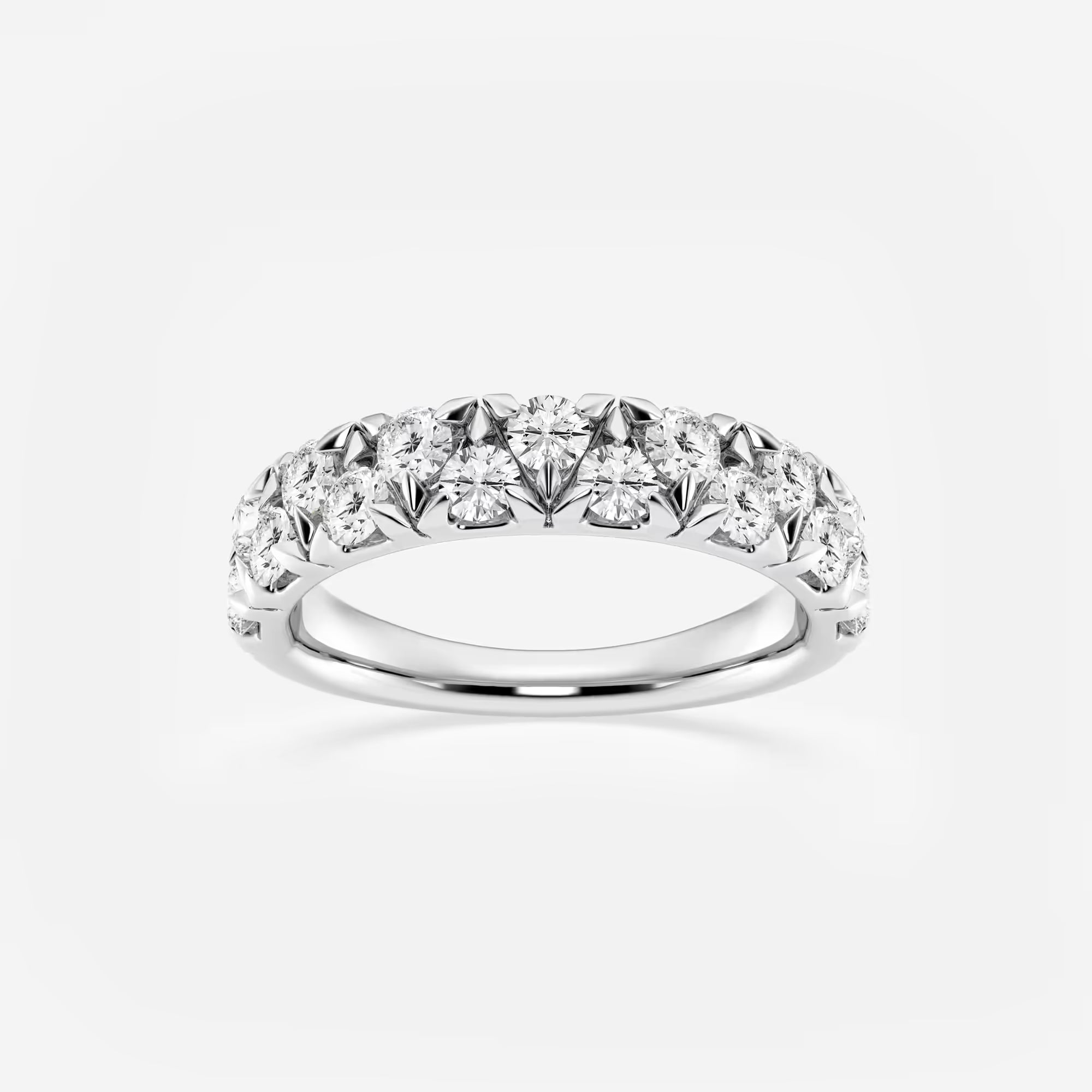 Alterna Luxe Round Lab-Grown Diamond Alternating Wedding Band