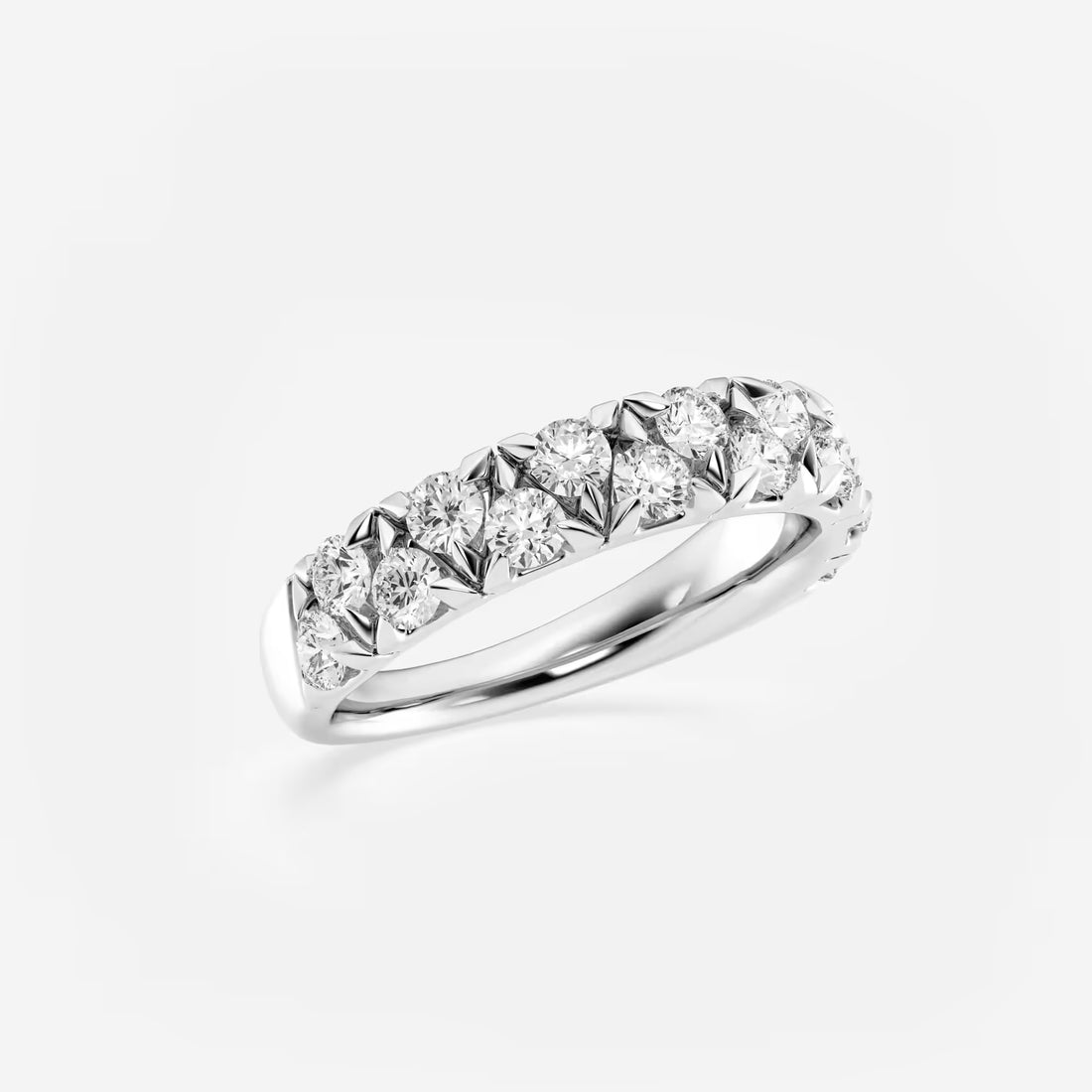 Alterna Luxe Round Lab-Grown Diamond Alternating Wedding Band