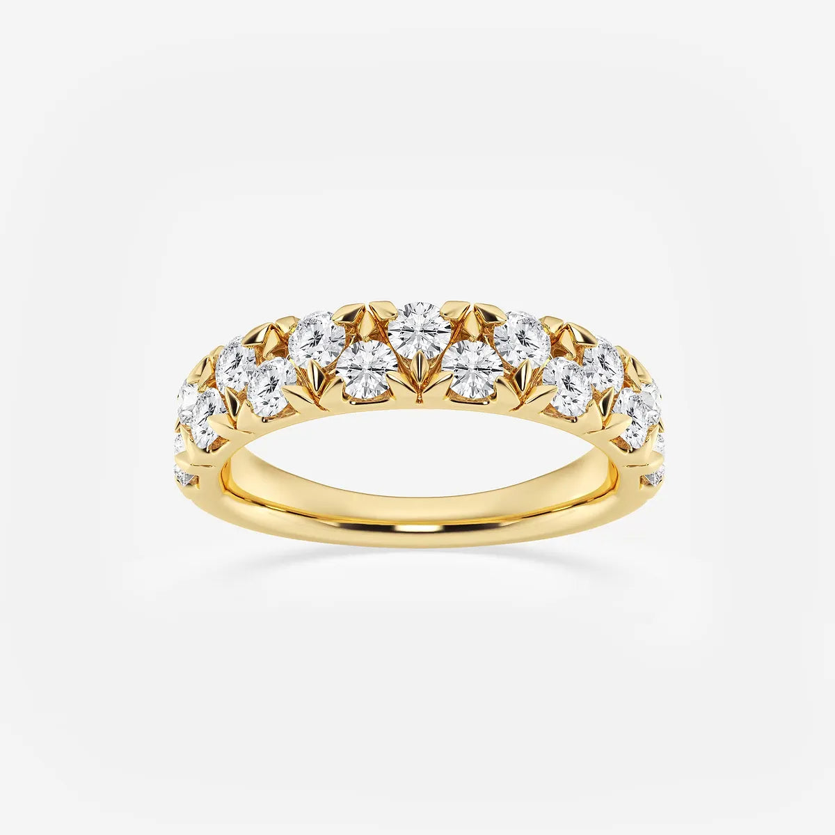 Alterna Luxe Round Lab-Grown Diamond Alternating Wedding Band