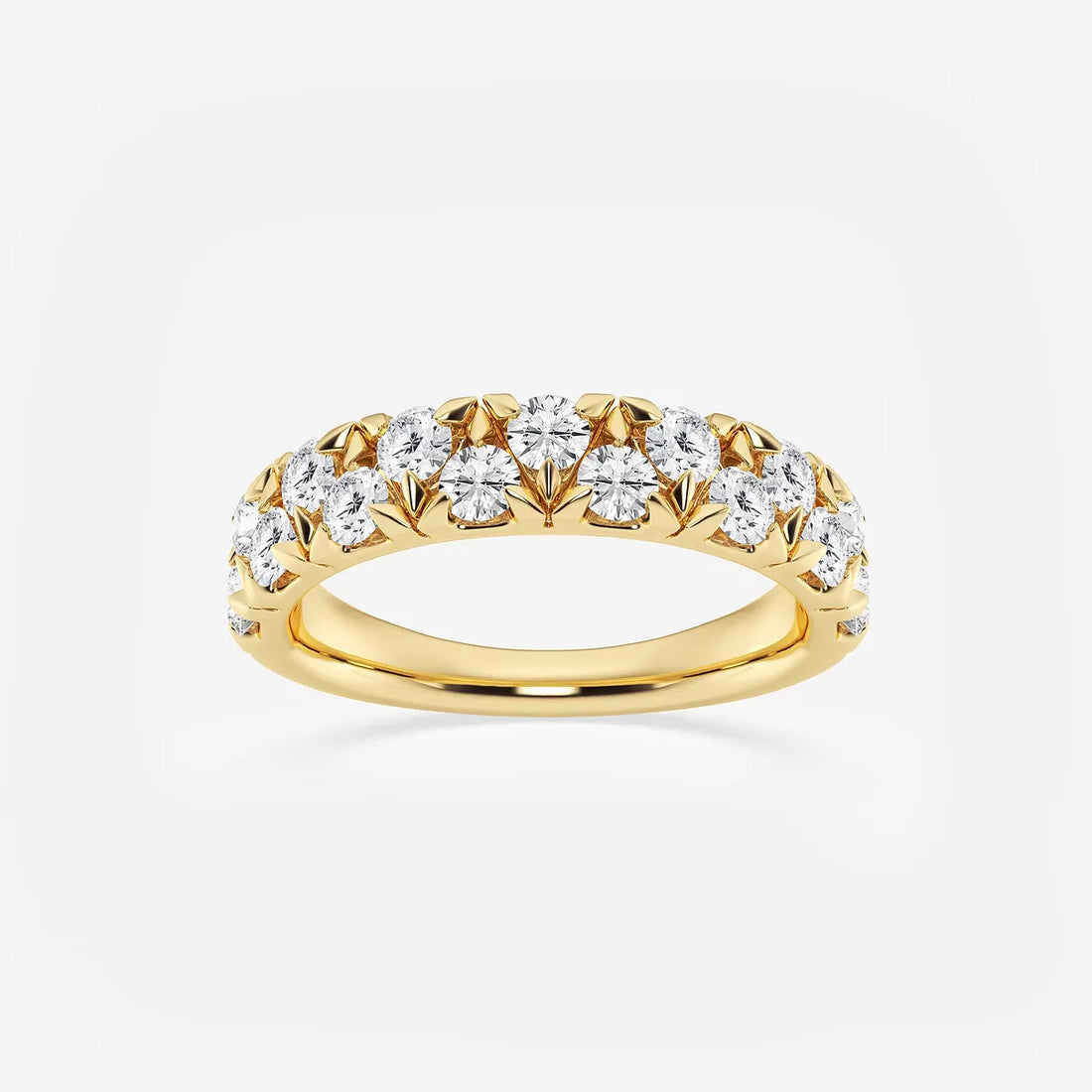 Alterna Luxe Round Lab-Grown Diamond Alternating Wedding Band
