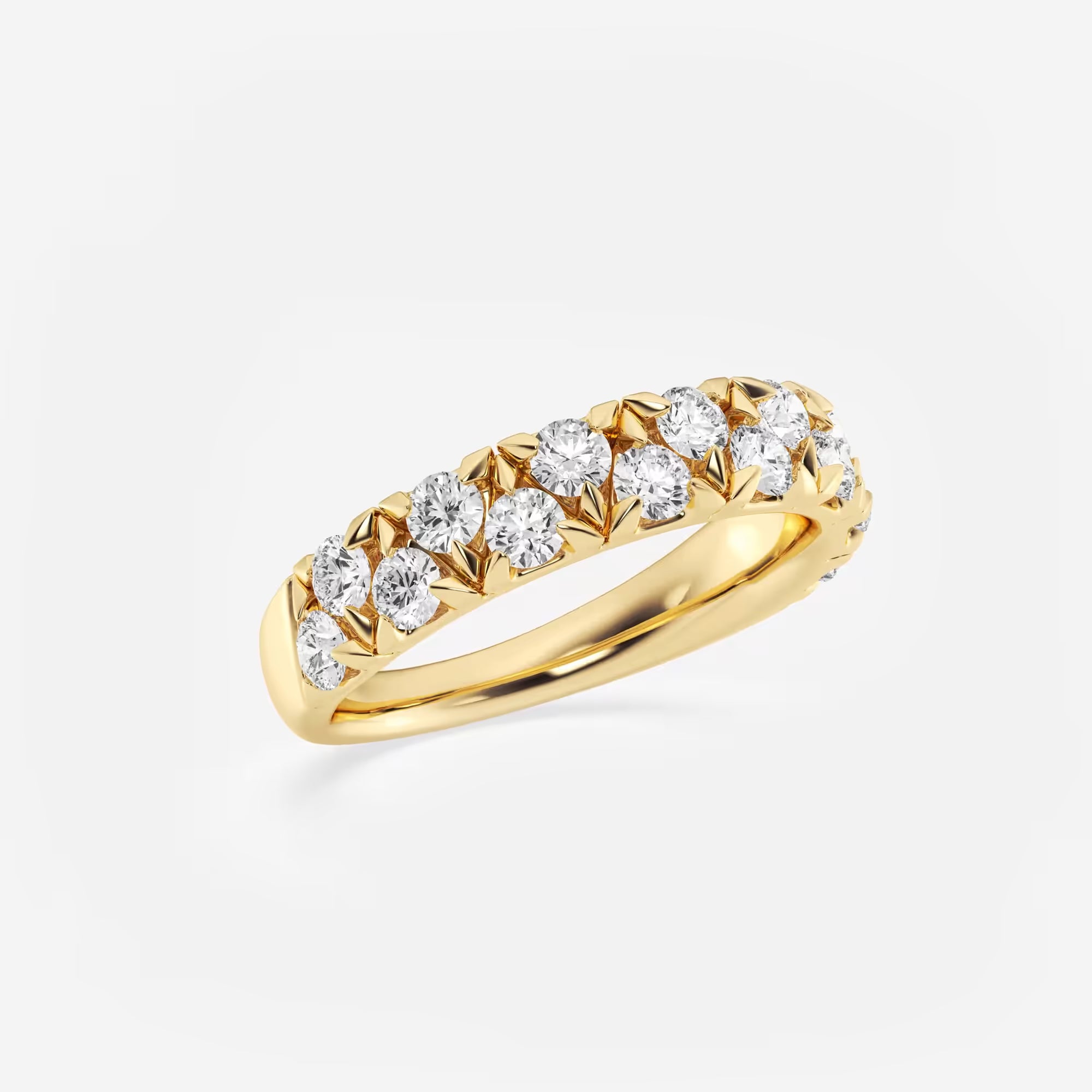 Alterna Luxe Round Lab-Grown Diamond Alternating Wedding Band