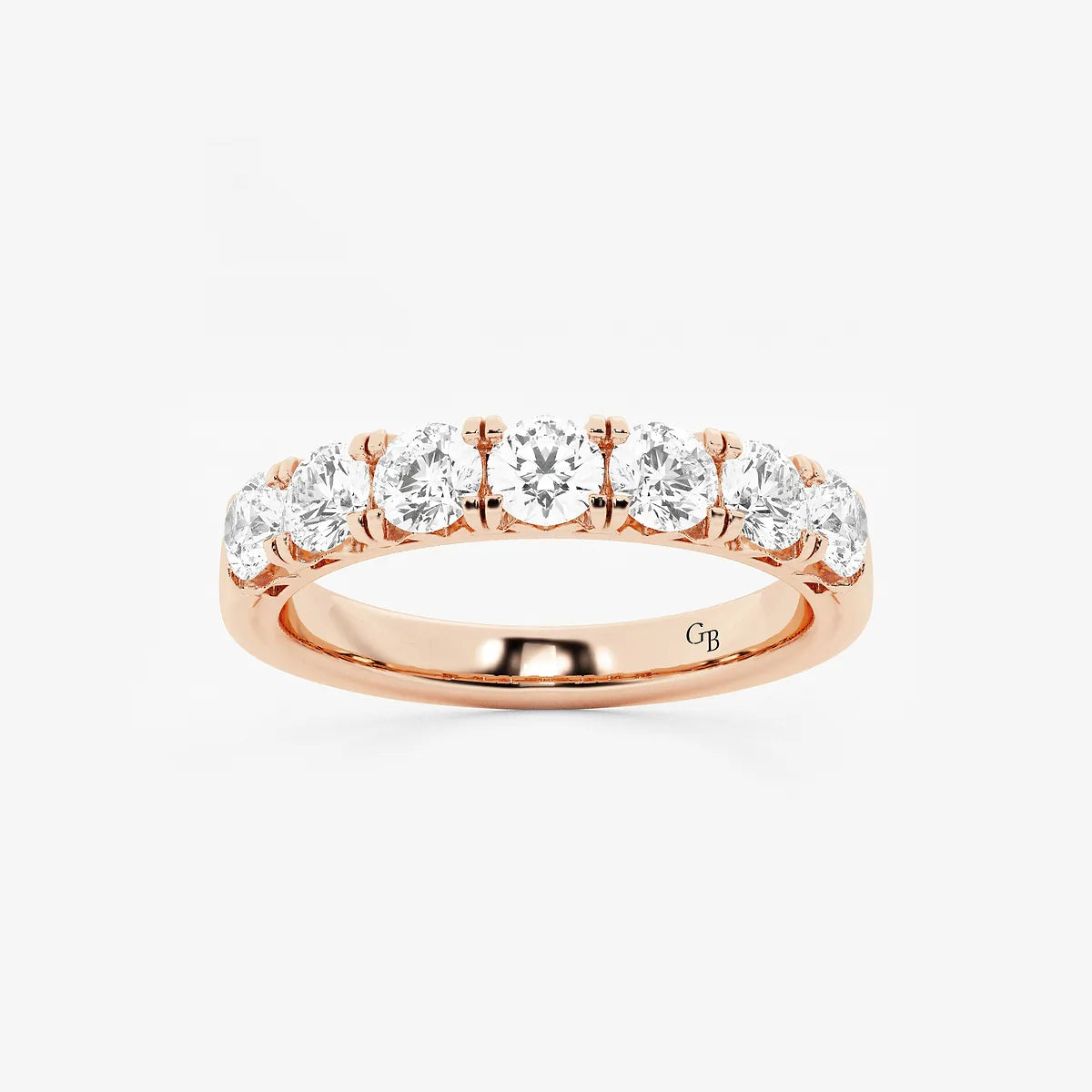 Eterna Luxe Round Lab-Grown Diamond Seven-Stone Anniversary Band