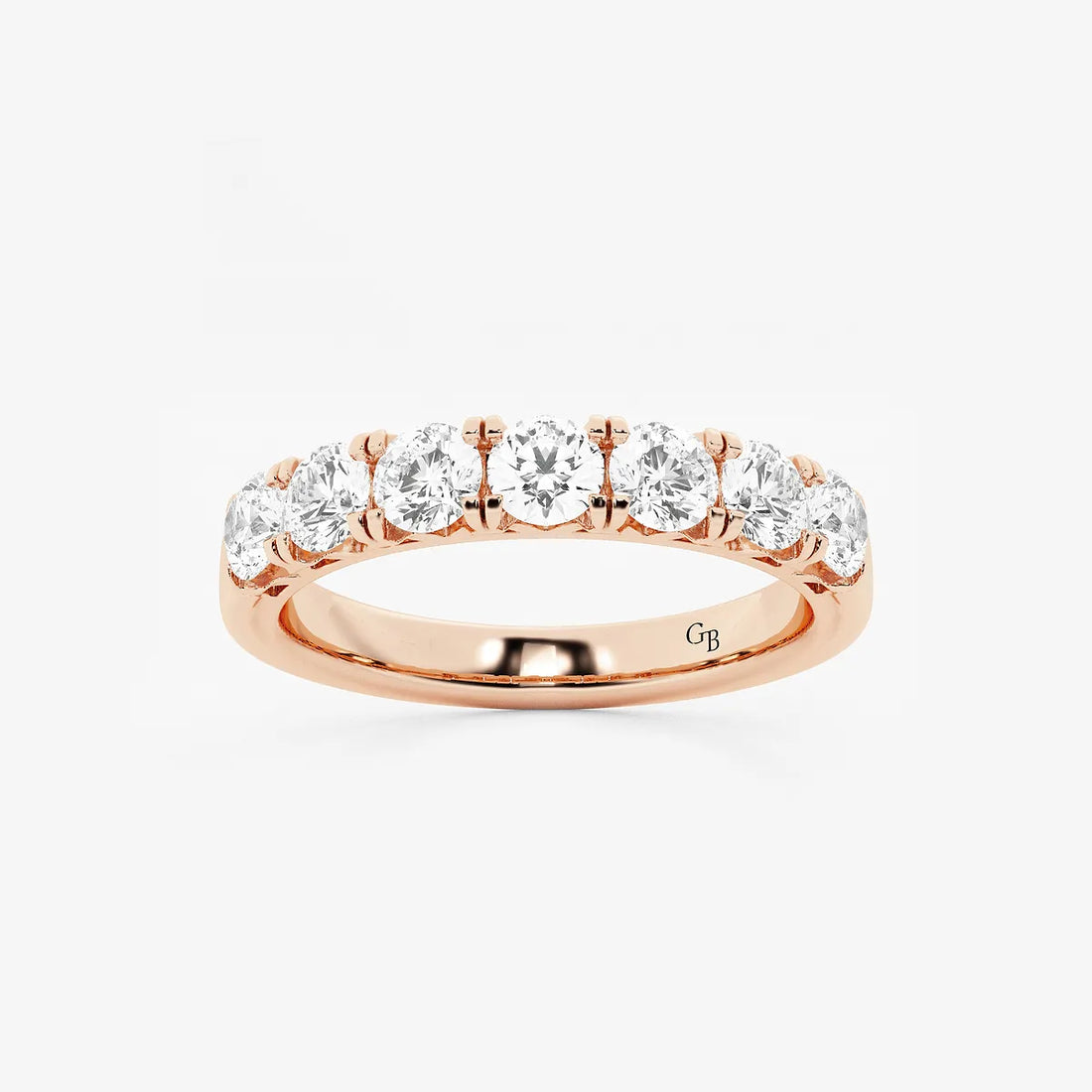 Eterna Luxe Round Lab-Grown Diamond Seven-Stone Anniversary Band