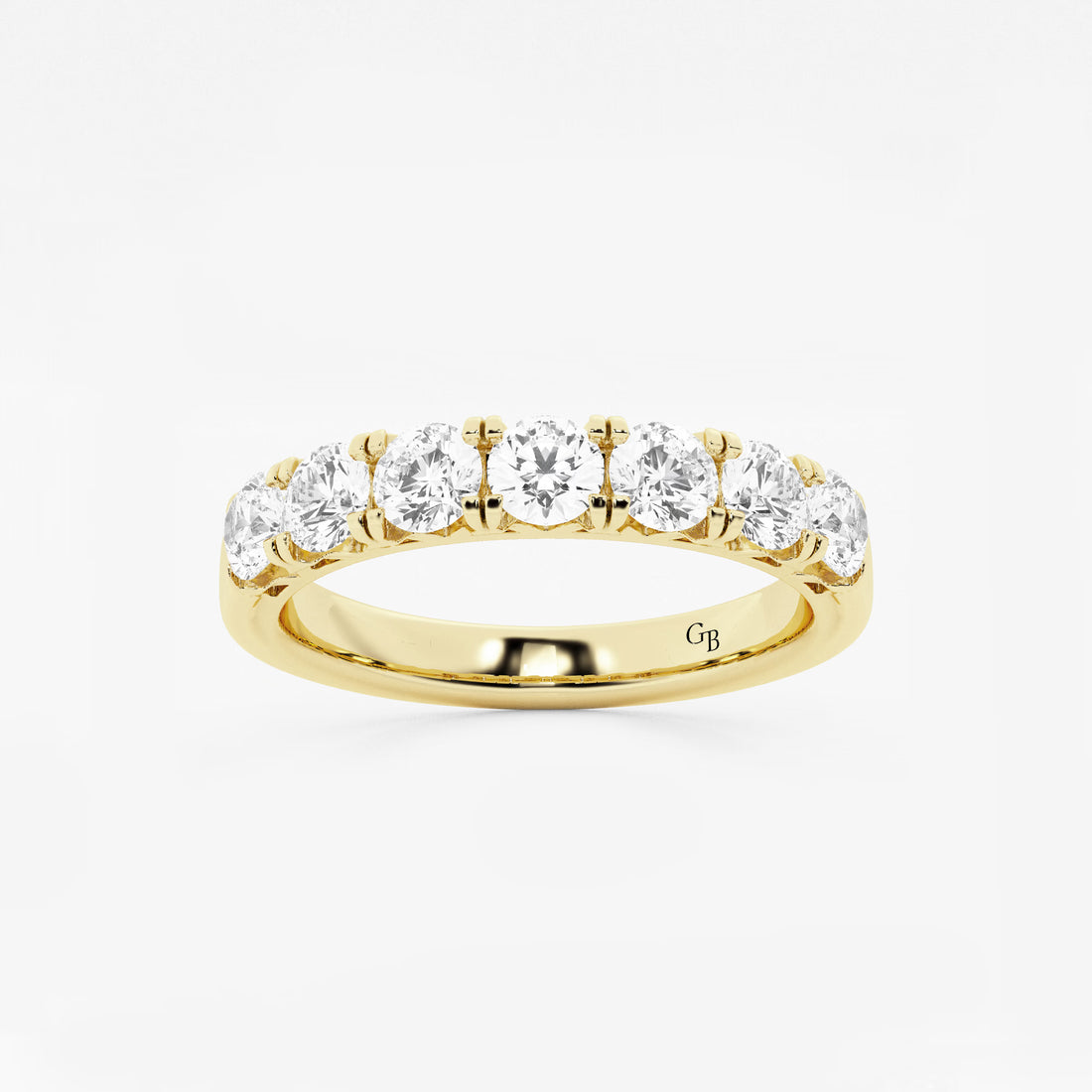 Eterna Luxe Round Lab-Grown Diamond Seven-Stone Anniversary Band