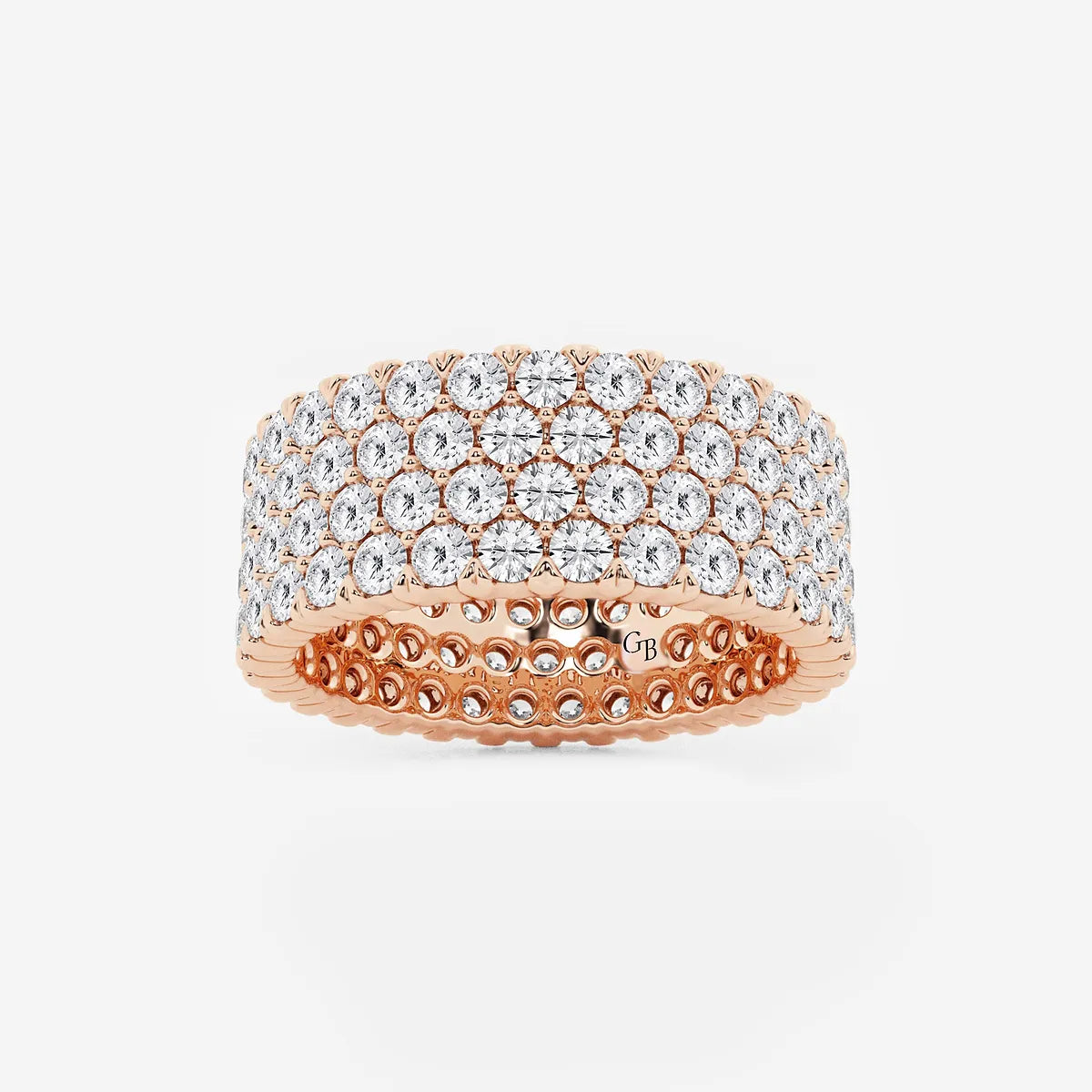 Opulenza Round Lab-Grown Diamond Multi-Row Eternity Band