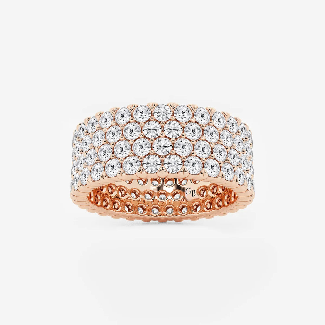 Opulenza Round Lab-Grown Diamond Multi-Row Eternity Band