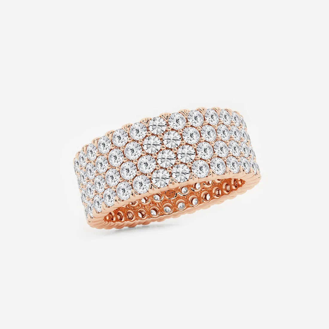 Opulenza Round Lab-Grown Diamond Multi-Row Eternity Band