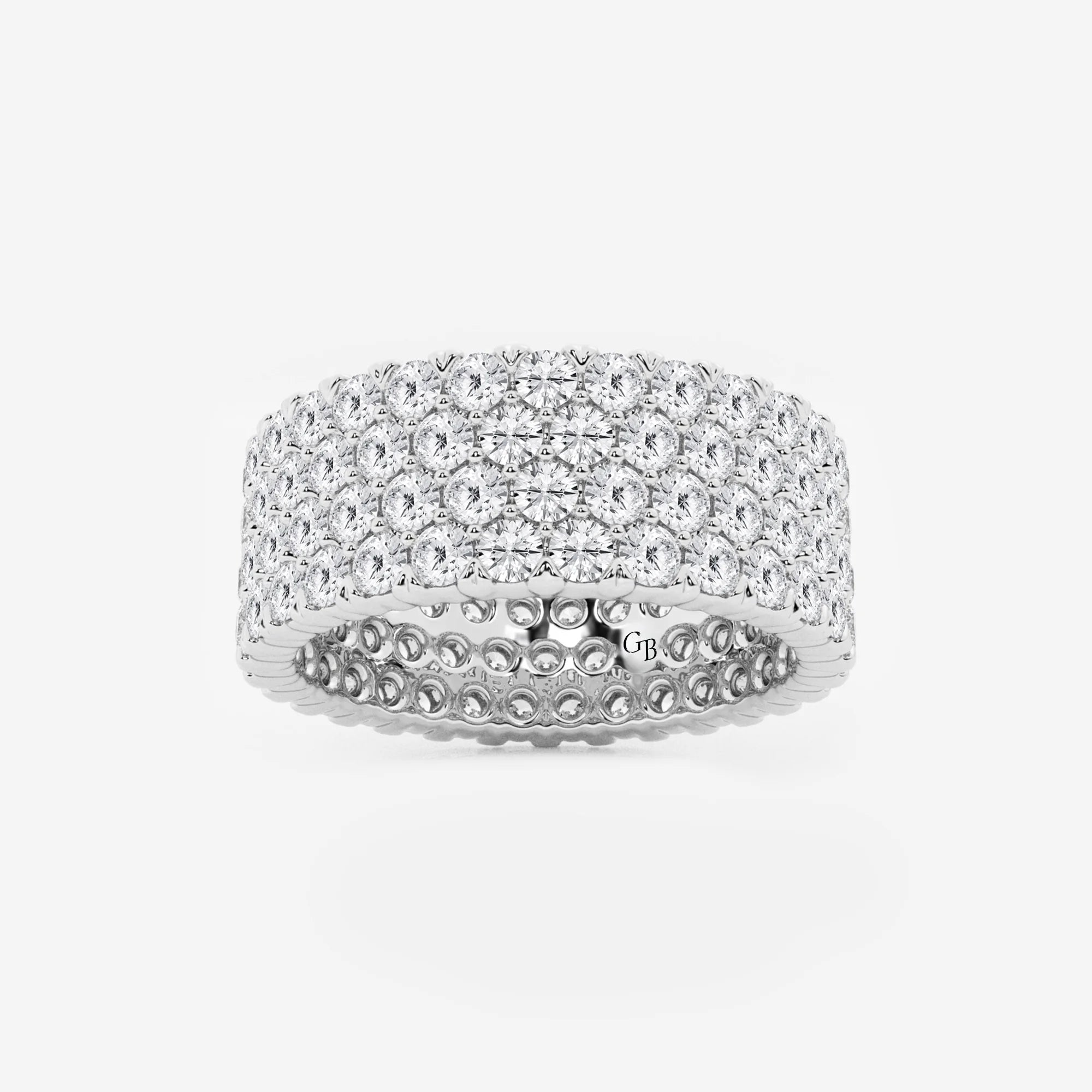 Opulenza Round Lab-Grown Diamond Multi-Row Eternity Band