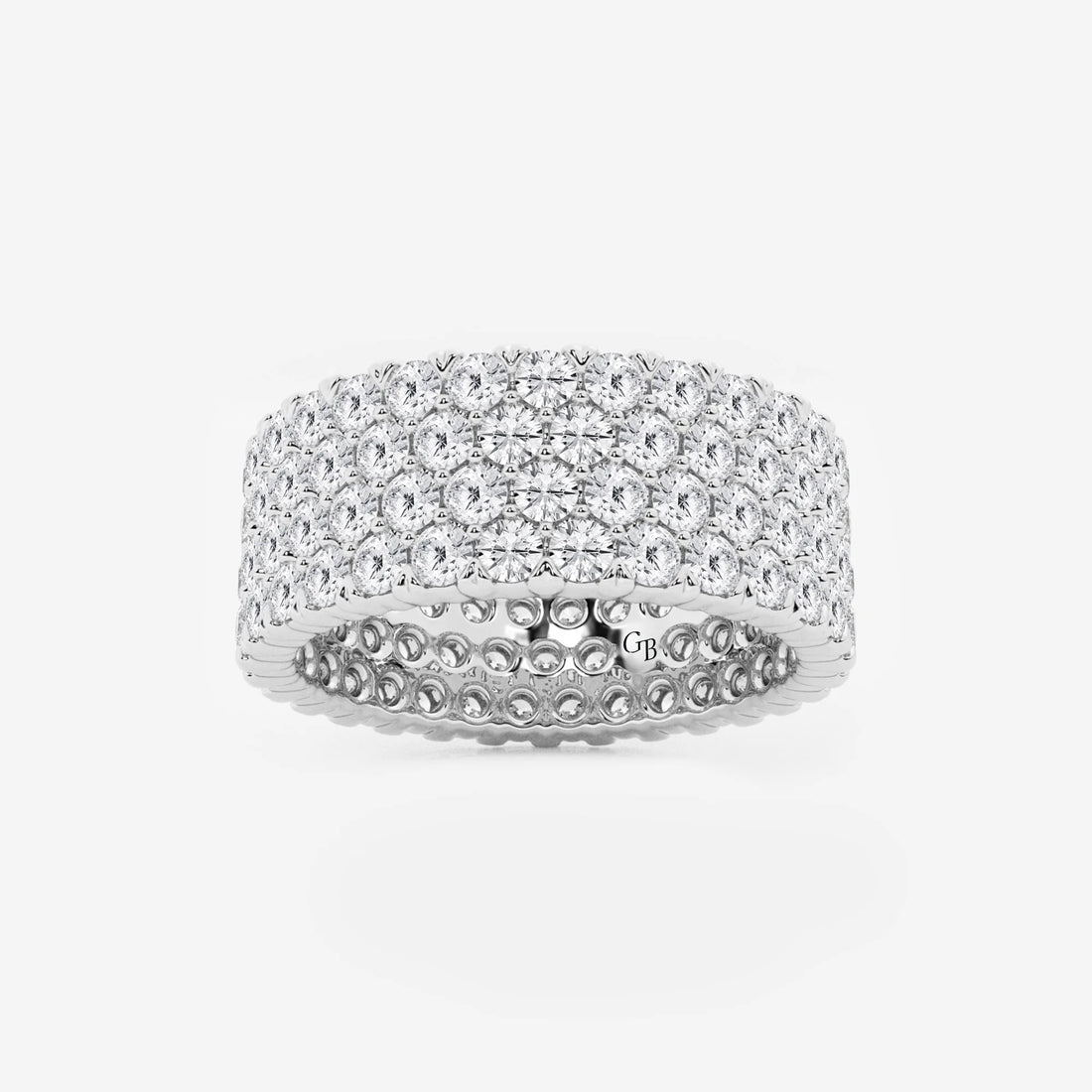 Opulenza Round Lab-Grown Diamond Multi-Row Eternity Band