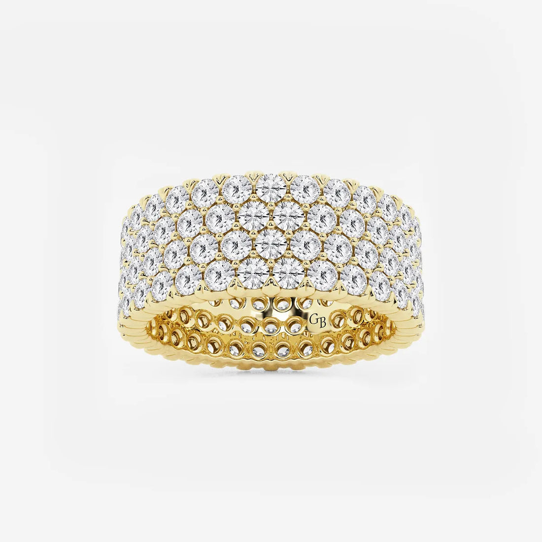 Opulenza Round Lab-Grown Diamond Multi-Row Eternity Band