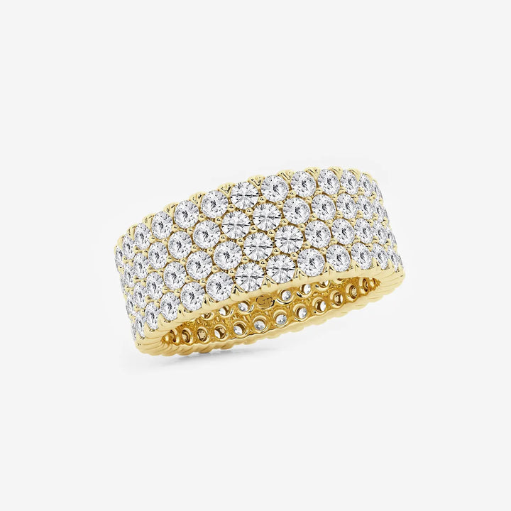 Opulenza Round Lab-Grown Diamond Multi-Row Eternity Band