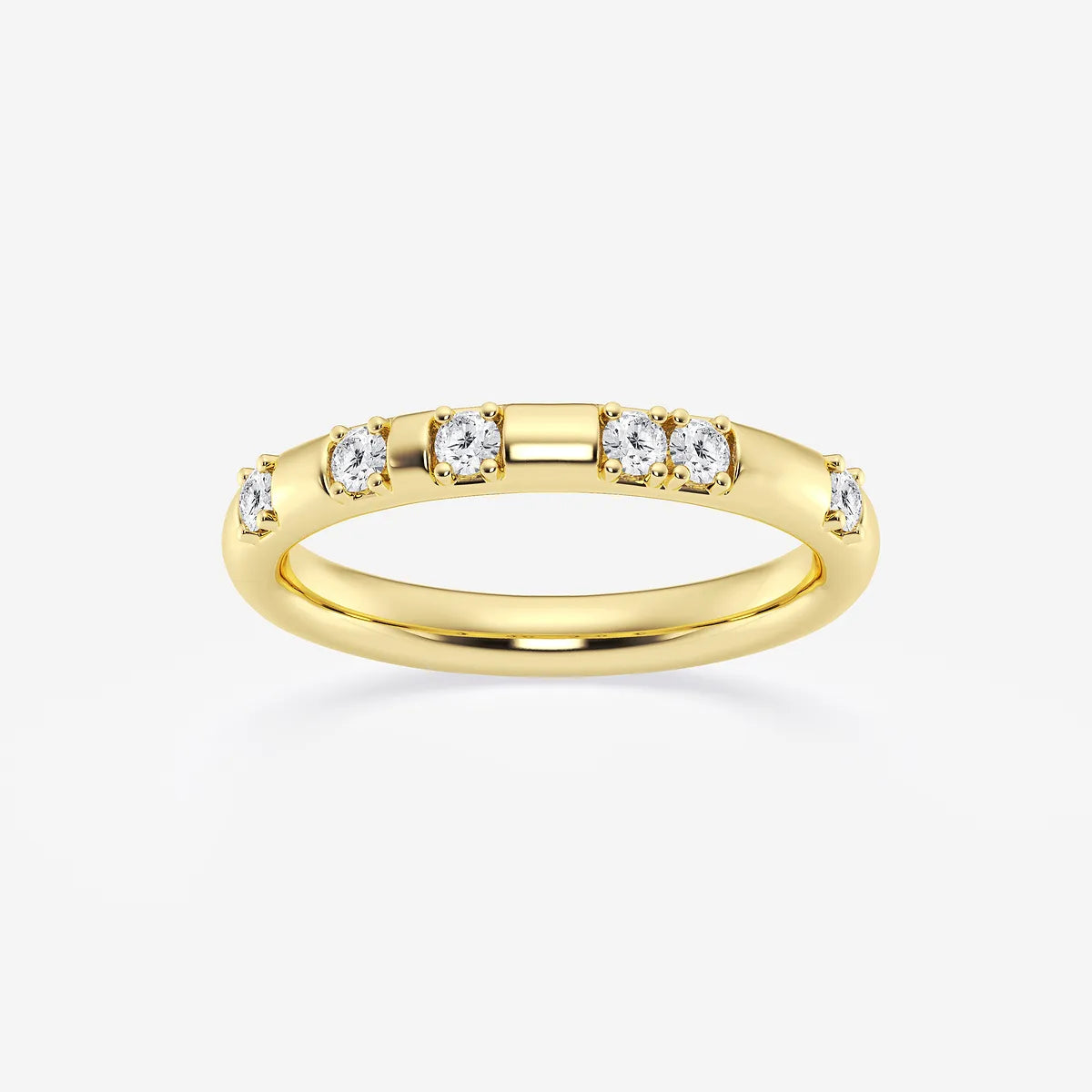 Contoura Luxe Round Lab-Grown Diamond High Comfort Fit Wedding Band
