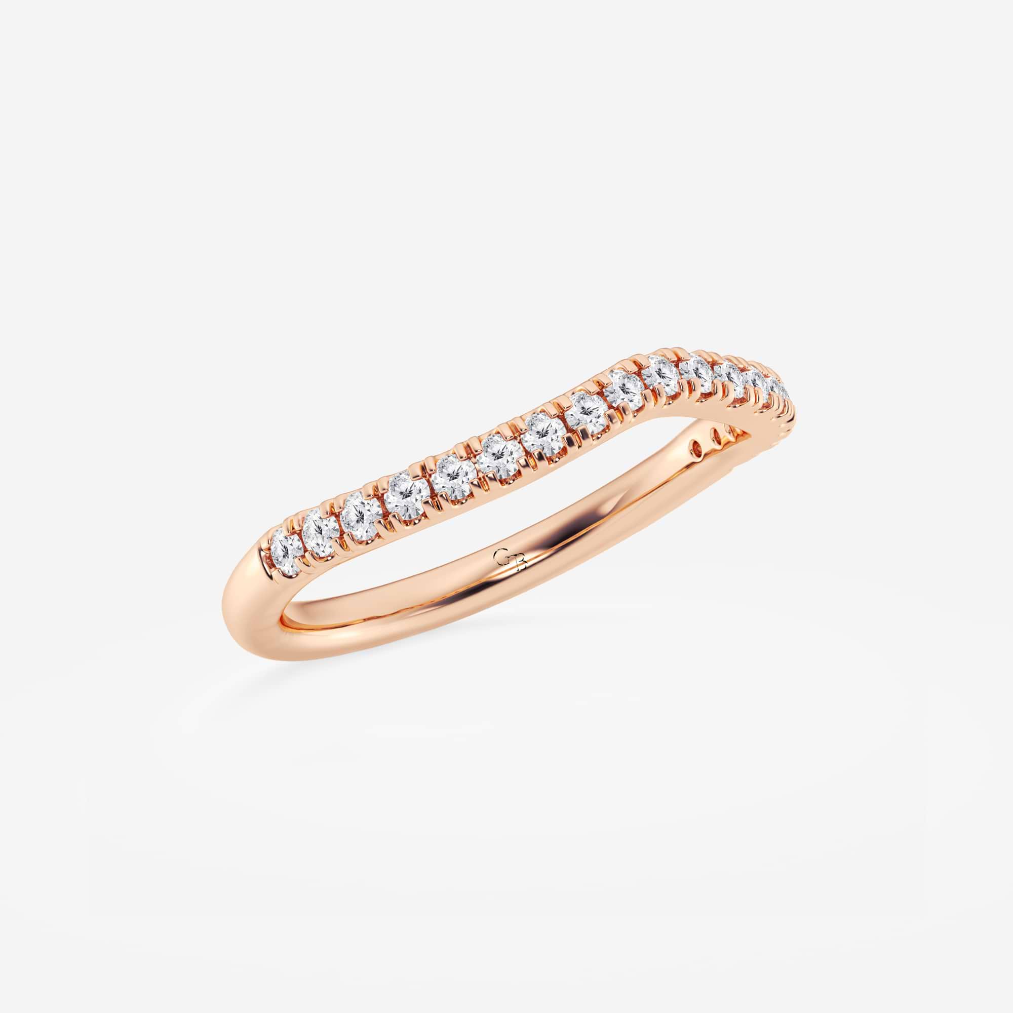 Contoura Grace Round Lab-Grown Diamond Contour Wedding Band