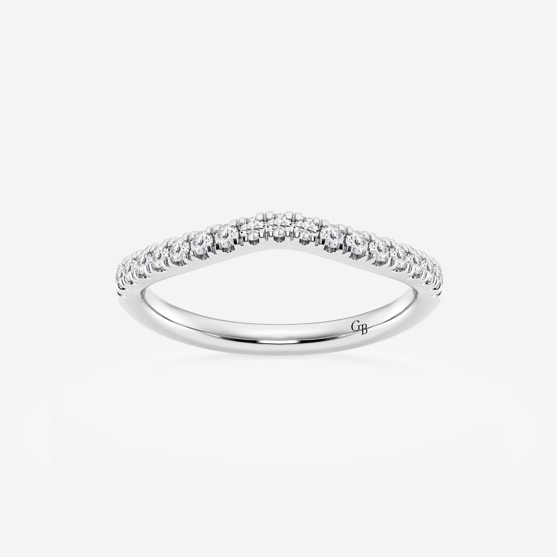 Contoura Grace Round Lab-Grown Diamond Contour Wedding Band