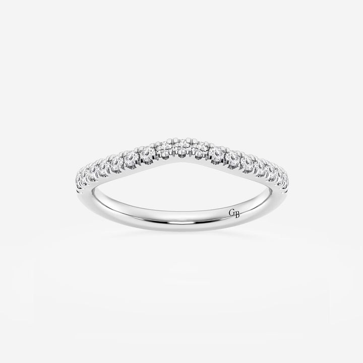 Contoura Grace Round Lab-Grown Diamond Contour Wedding Band