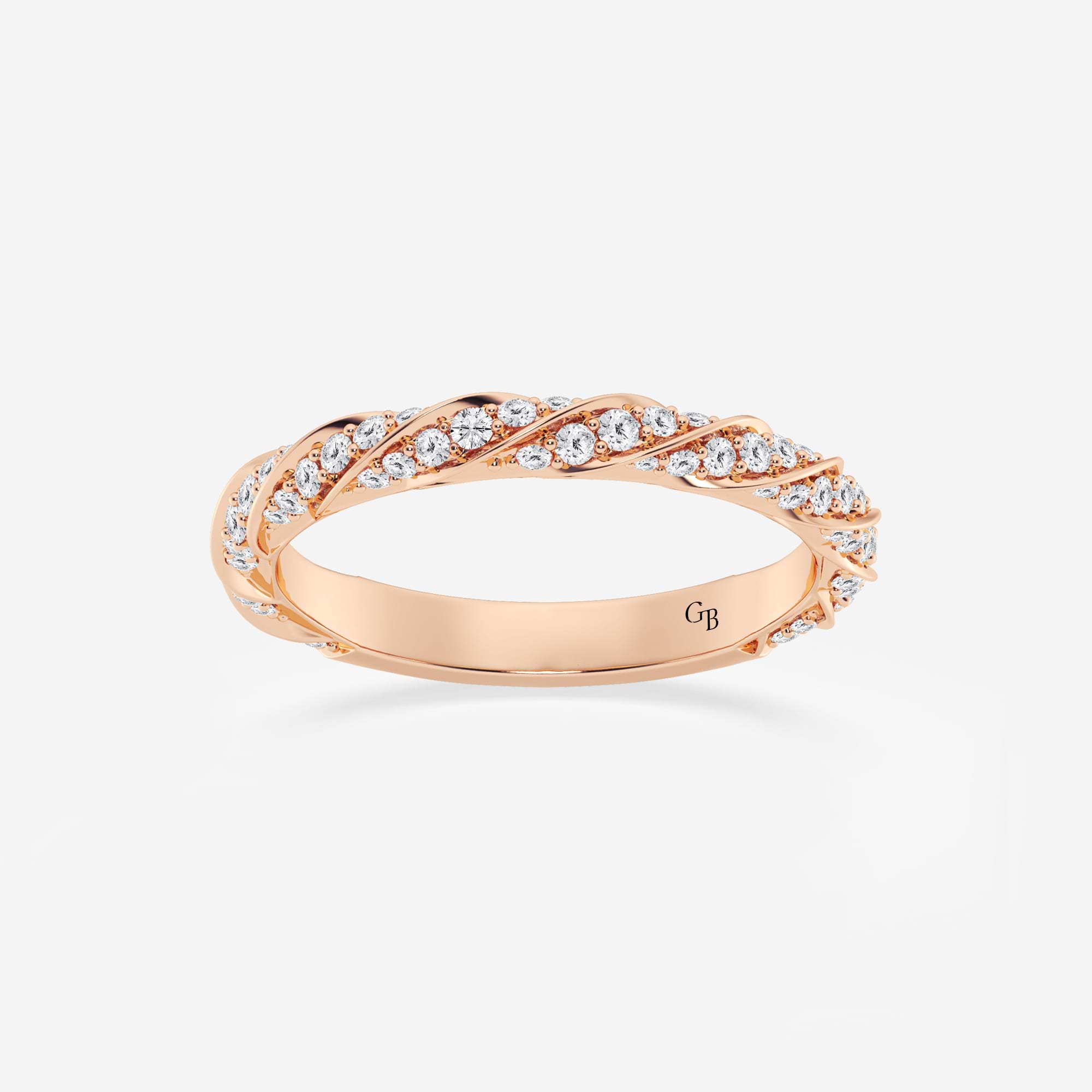 Aurelis Round Lab-Grown Diamond Prong Set Wedding Band