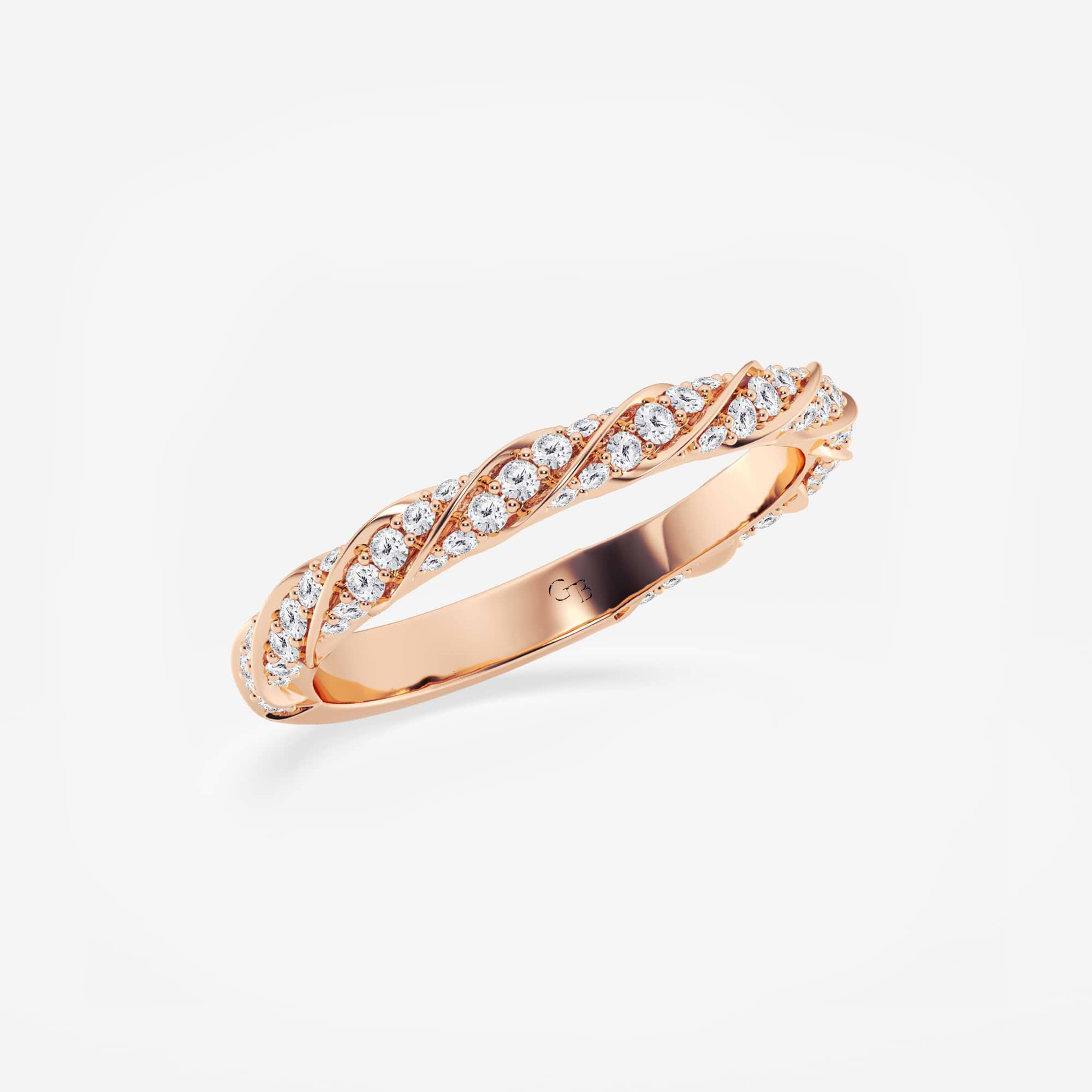 Aurelis Round Lab-Grown Diamond Prong Set Wedding Band
