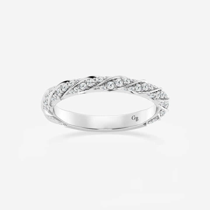 Aurelis Round Lab-Grown Diamond Prong Set Wedding Band