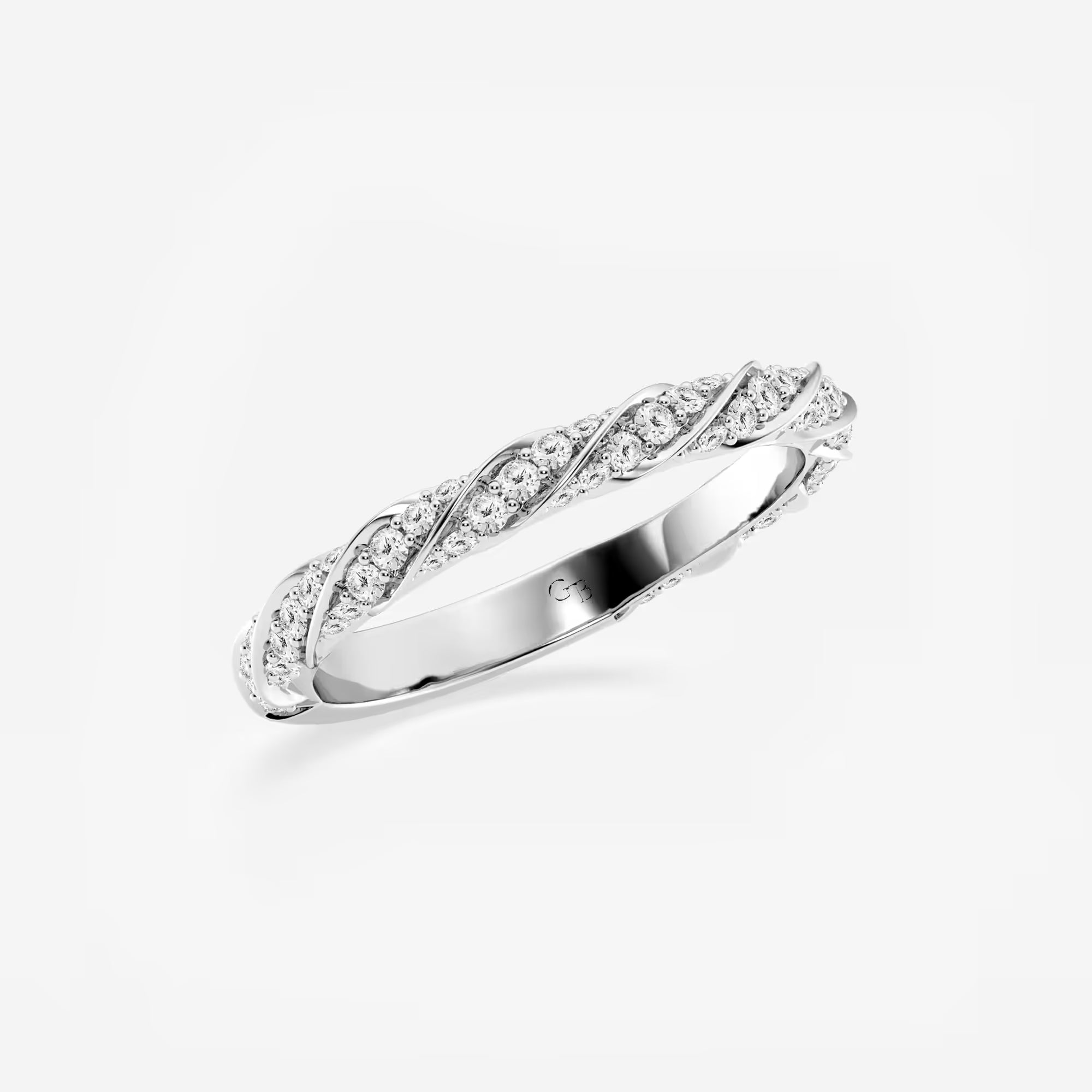 Aurelis Round Lab-Grown Diamond Prong Set Wedding Band