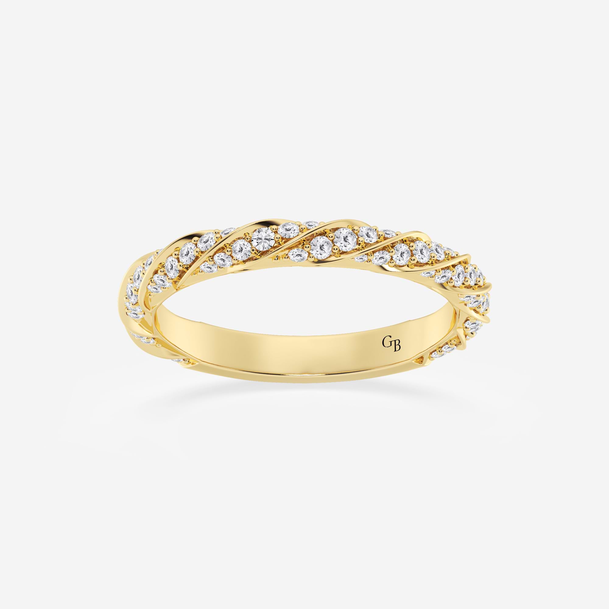 Aurelis Round Lab-Grown Diamond Prong Set Wedding Band