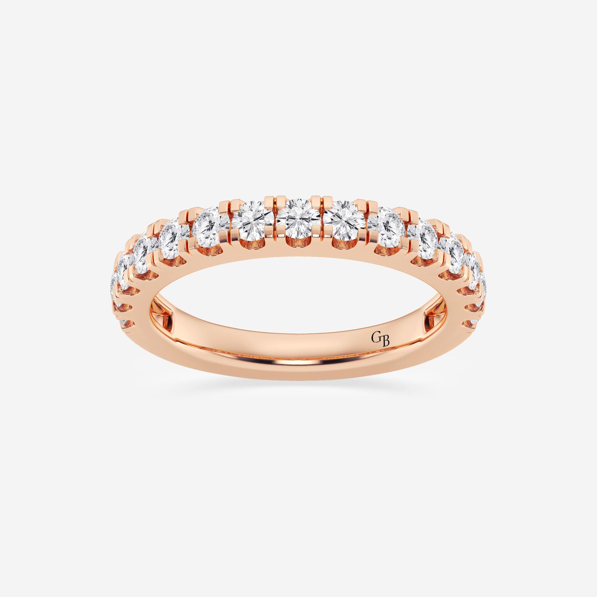 Aurelian Round Lab-Grown Diamond Classic Prong Set Wedding Band