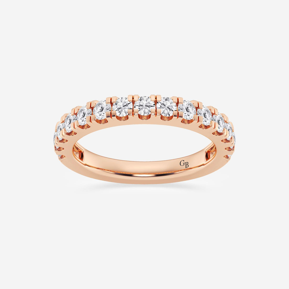 Aurelian Round Lab-Grown Diamond Classic Prong Set Wedding Band