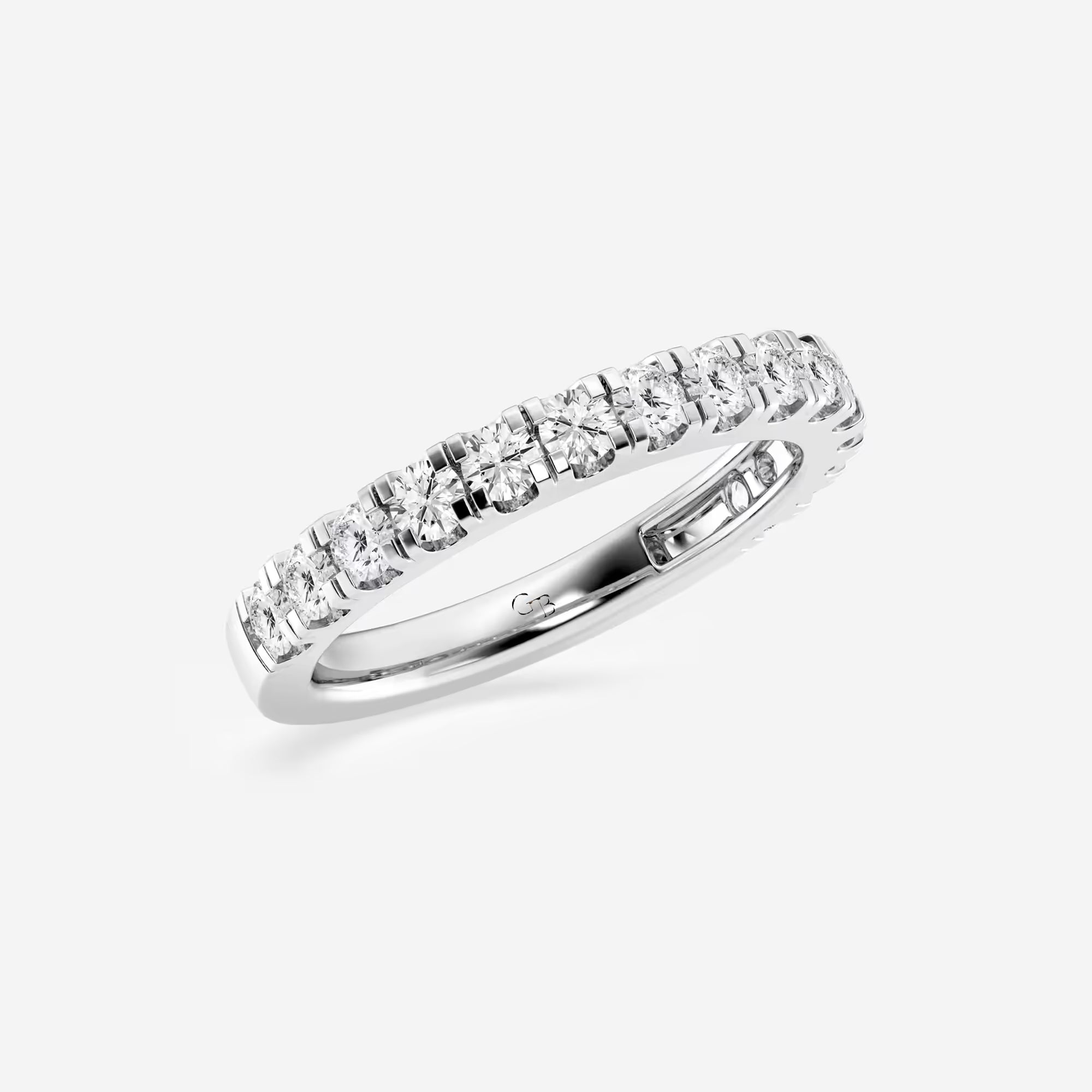 Aurelian Round Lab-Grown Diamond Classic Prong Set Wedding Band
