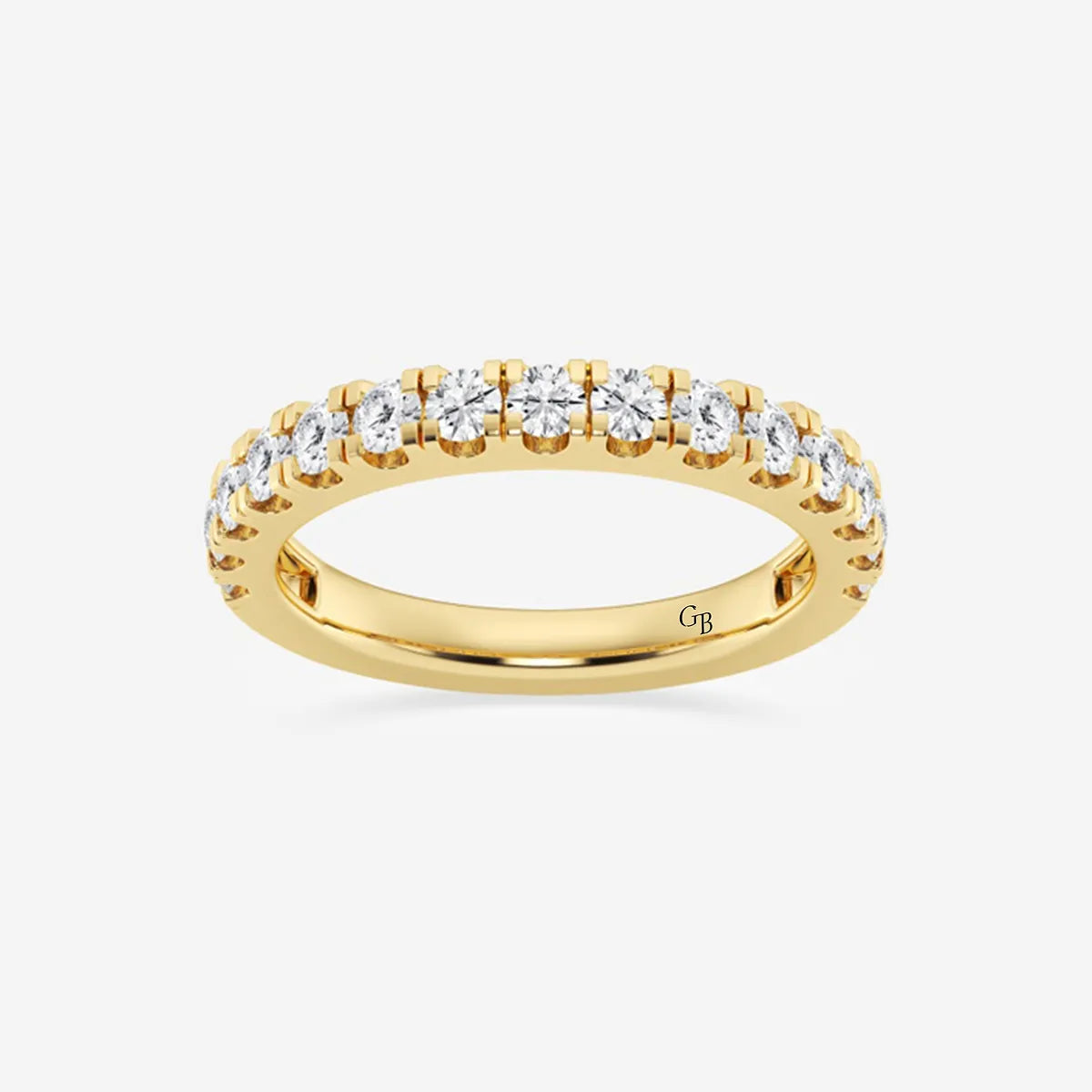 Aurelian Round Lab-Grown Diamond Classic Prong Set Wedding Band