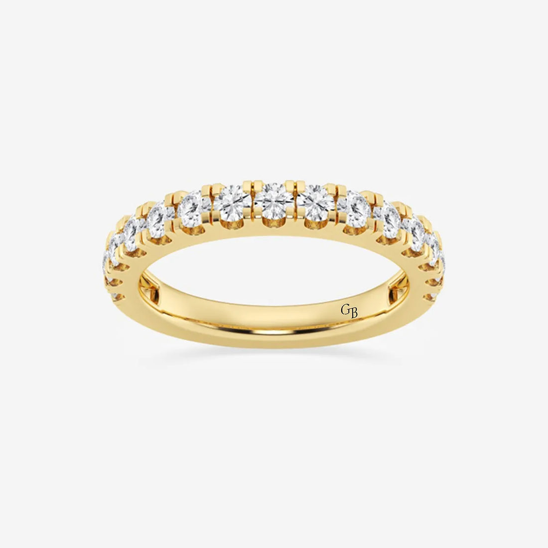 Aurelian Round Lab-Grown Diamond Classic Prong Set Wedding Band