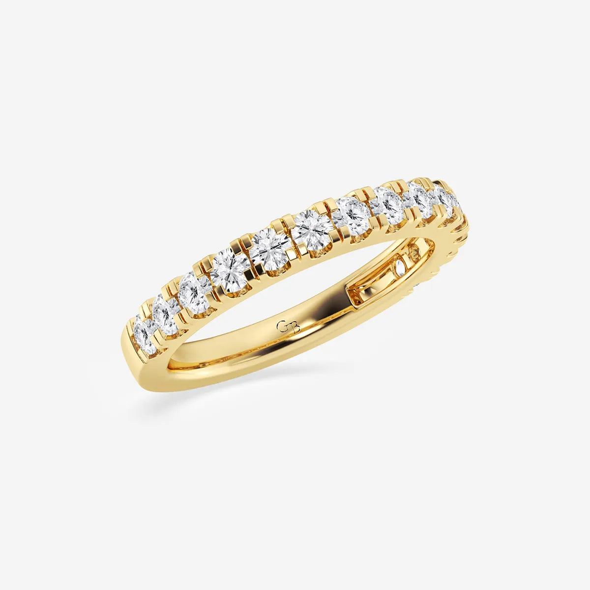 Aurelian Round Lab-Grown Diamond Classic Prong Set Wedding Band
