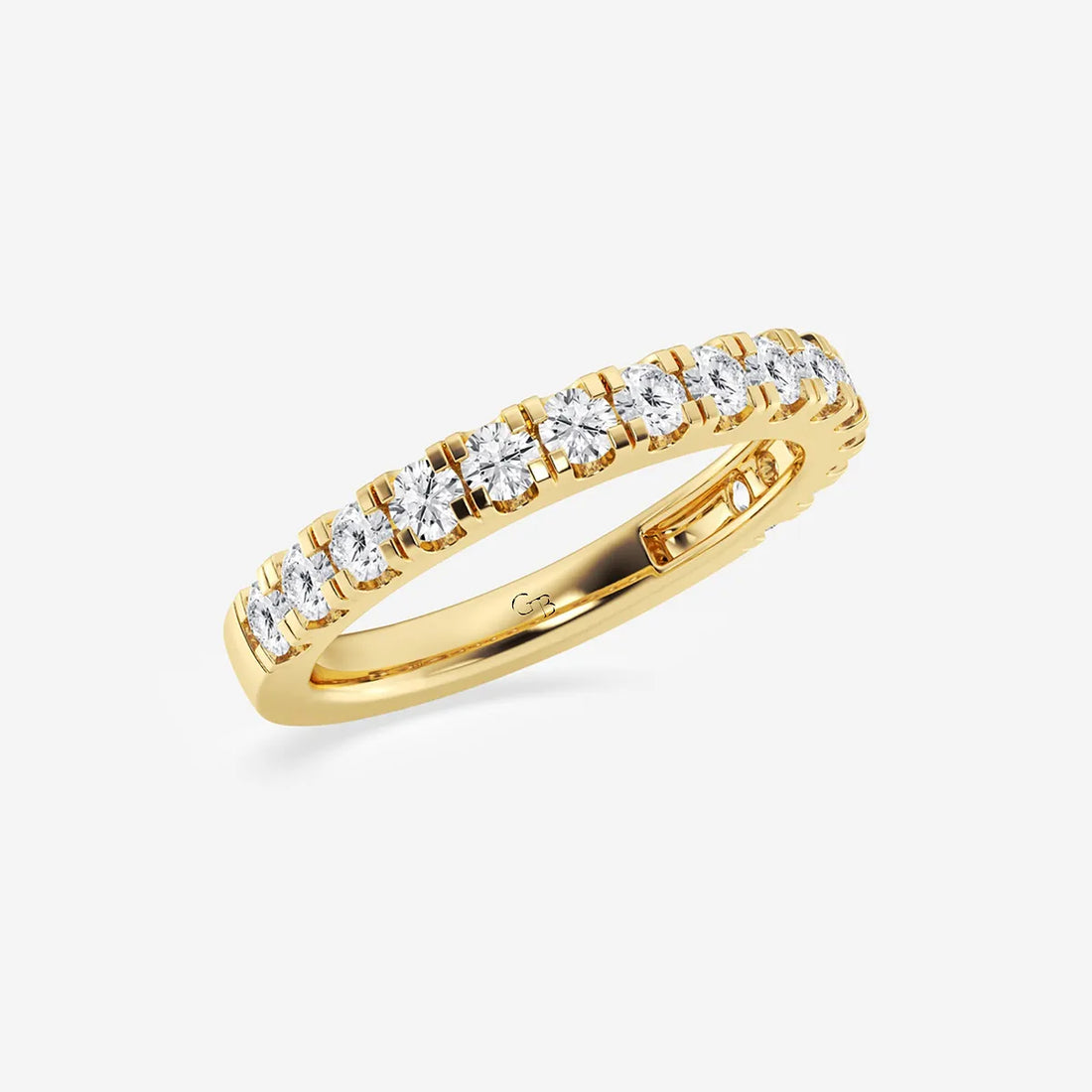 Aurelian Round Lab-Grown Diamond Classic Prong Set Wedding Band