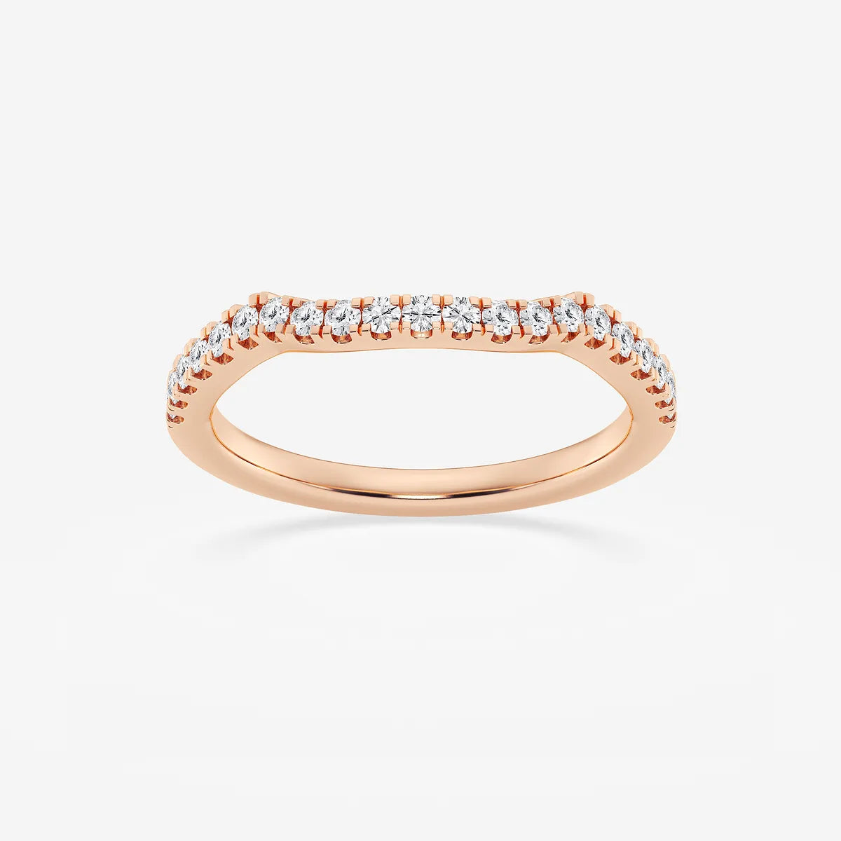 Microluxe Round Lab-Grown Diamond Micro Pavé Wedding Band
