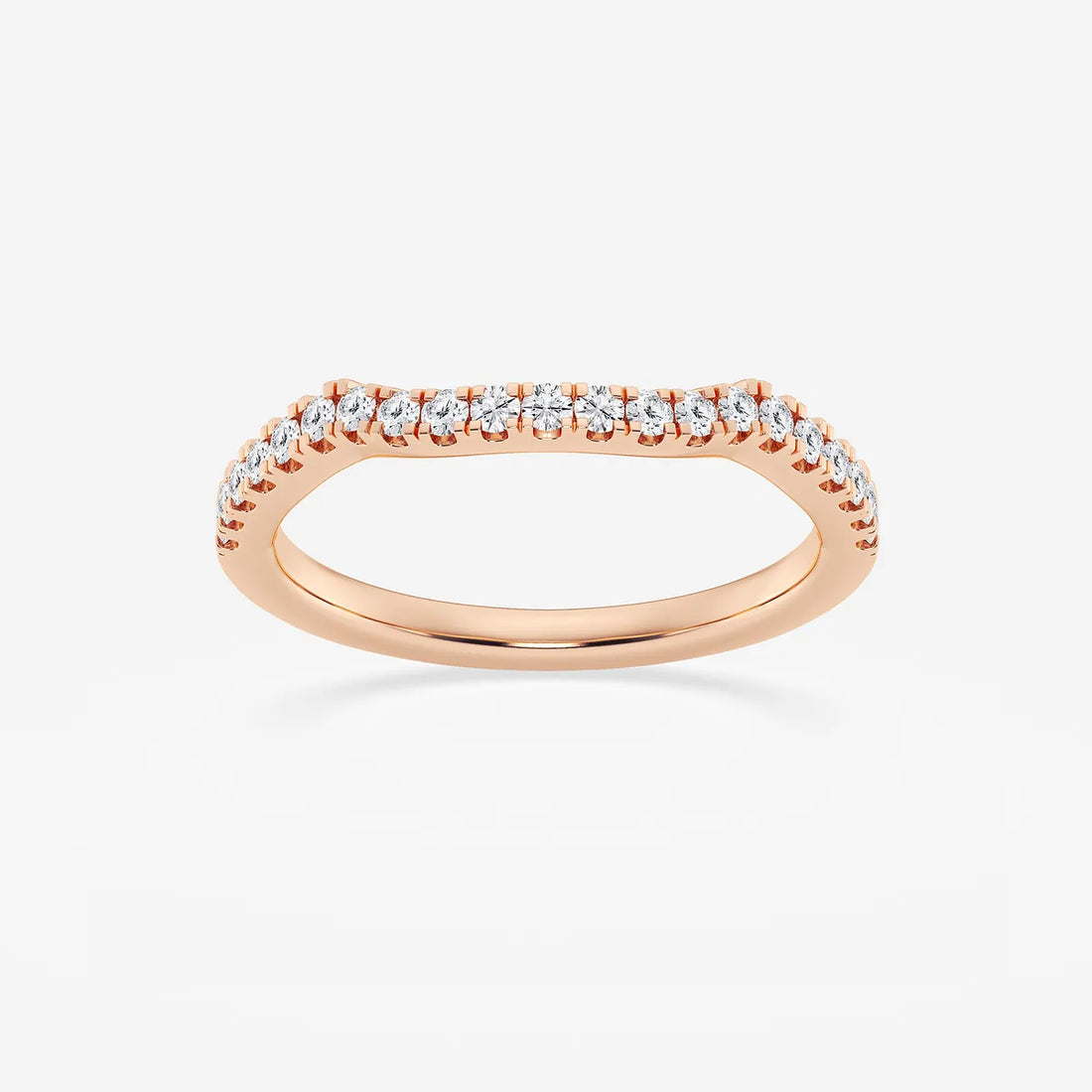 Microluxe Round Lab-Grown Diamond Micro Pavé Wedding Band