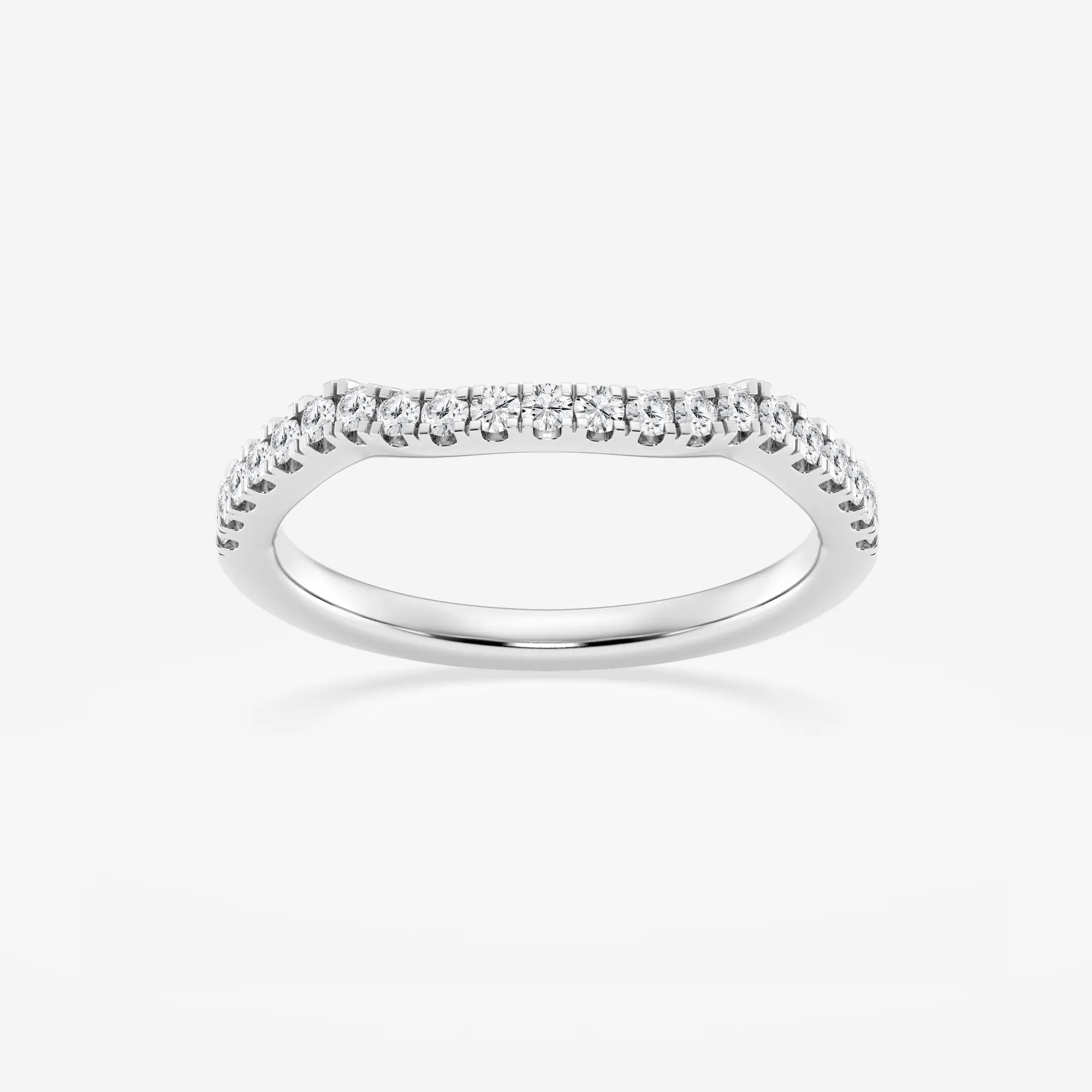 Microluxe Round Lab-Grown Diamond Micro Pavé Wedding Band