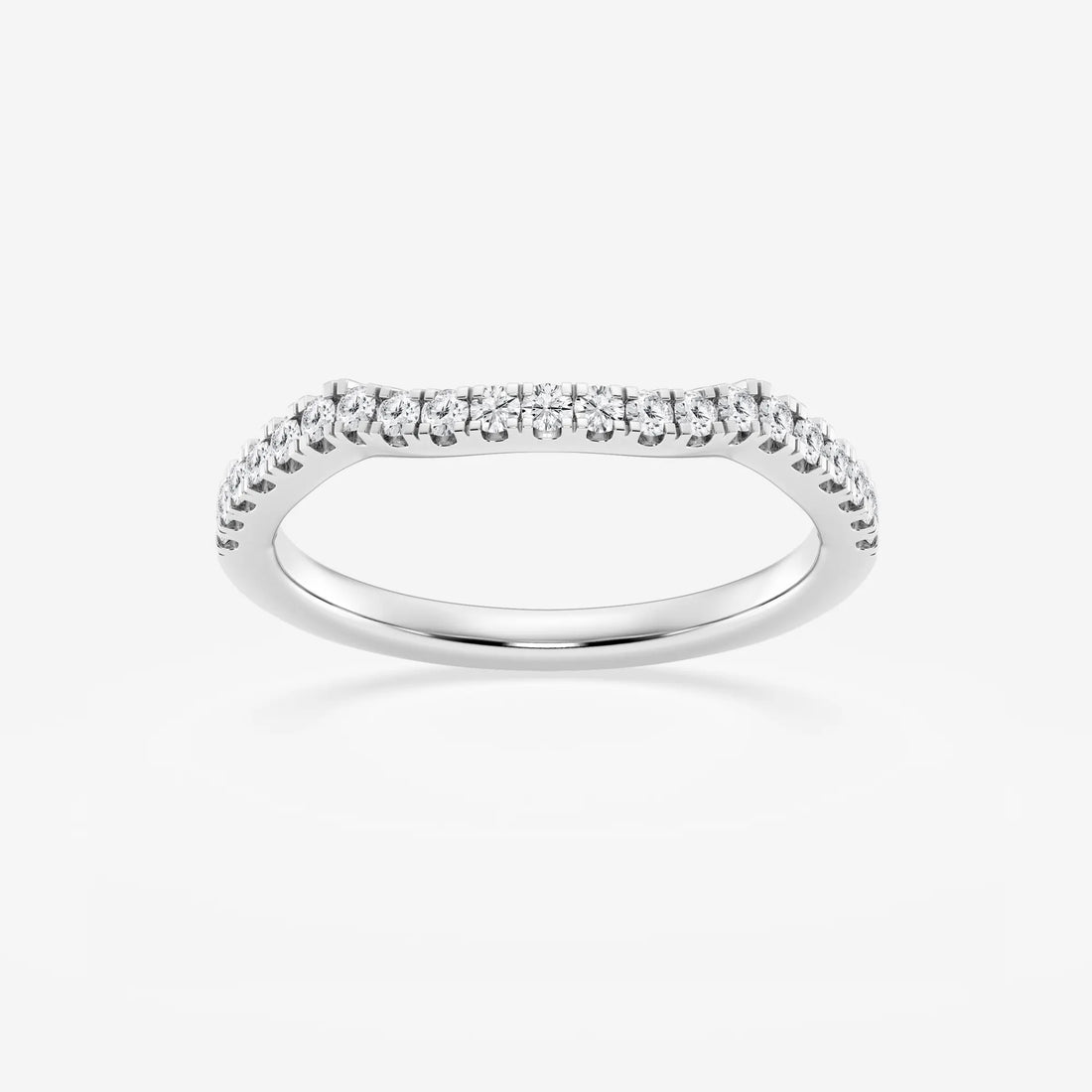 Microluxe Round Lab-Grown Diamond Micro Pavé Wedding Band