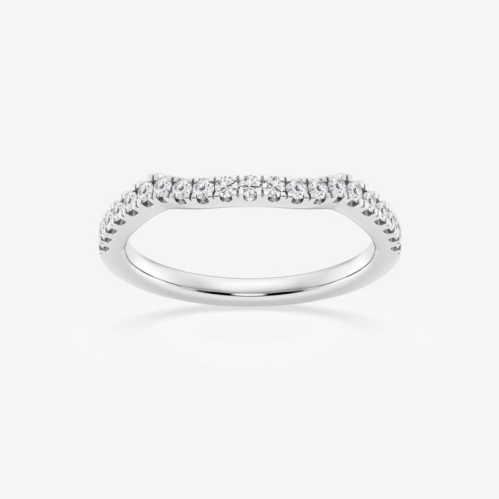 Microluxe Round Lab-Grown Diamond Micro Pavé Wedding Band