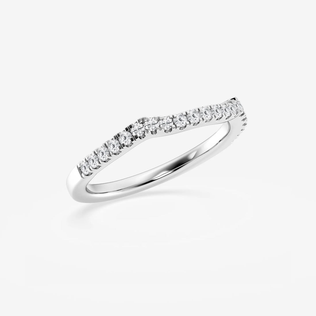 Microluxe Round Lab-Grown Diamond Micro Pavé Wedding Band