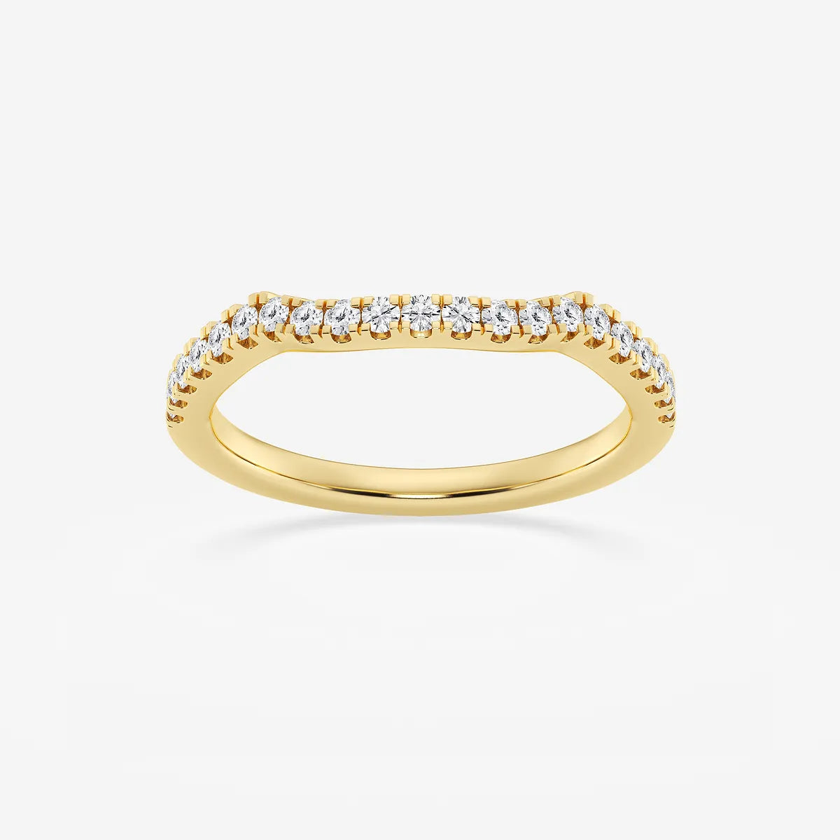 Microluxe Round Lab-Grown Diamond Micro Pavé Wedding Band