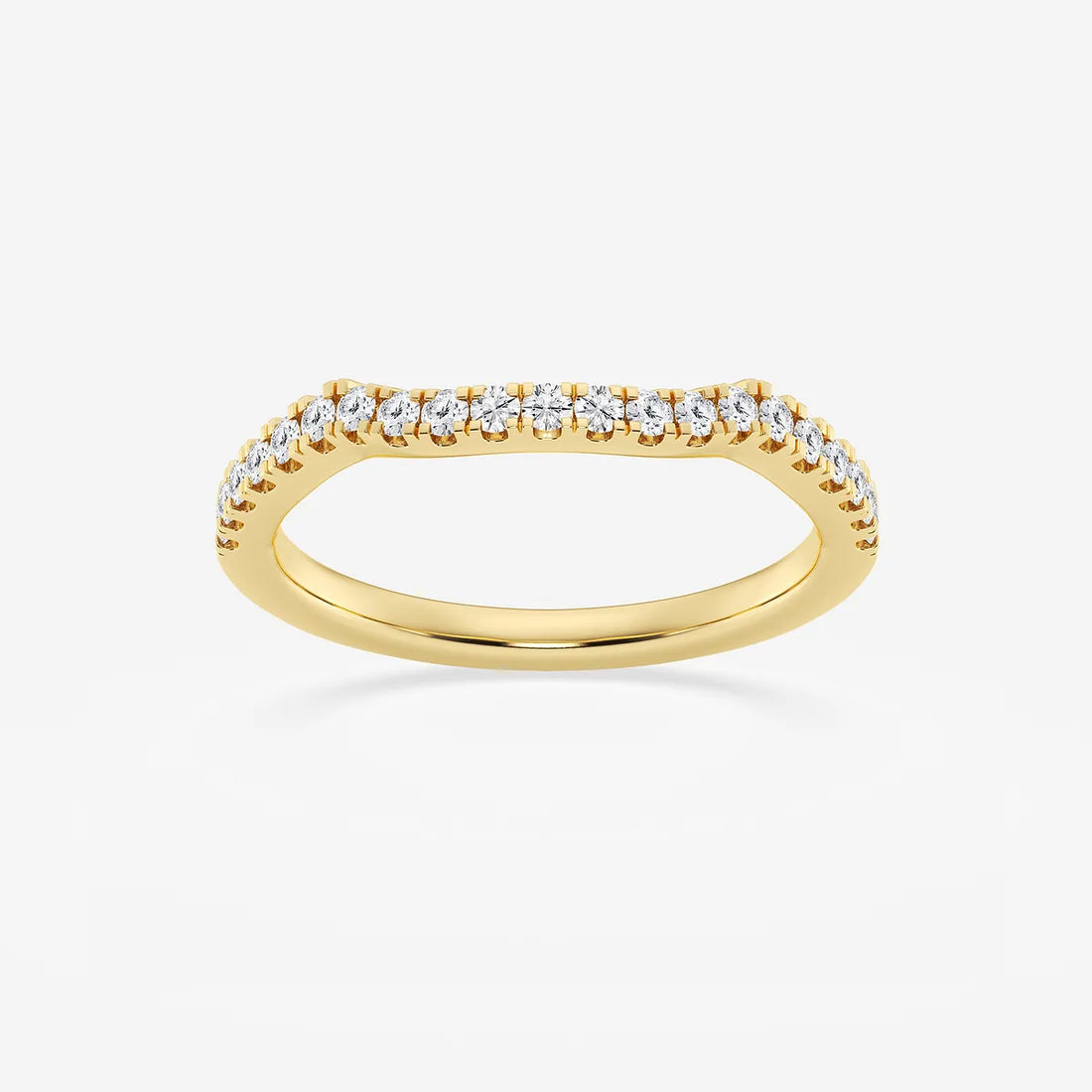 Microluxe Round Lab-Grown Diamond Micro Pavé Wedding Band